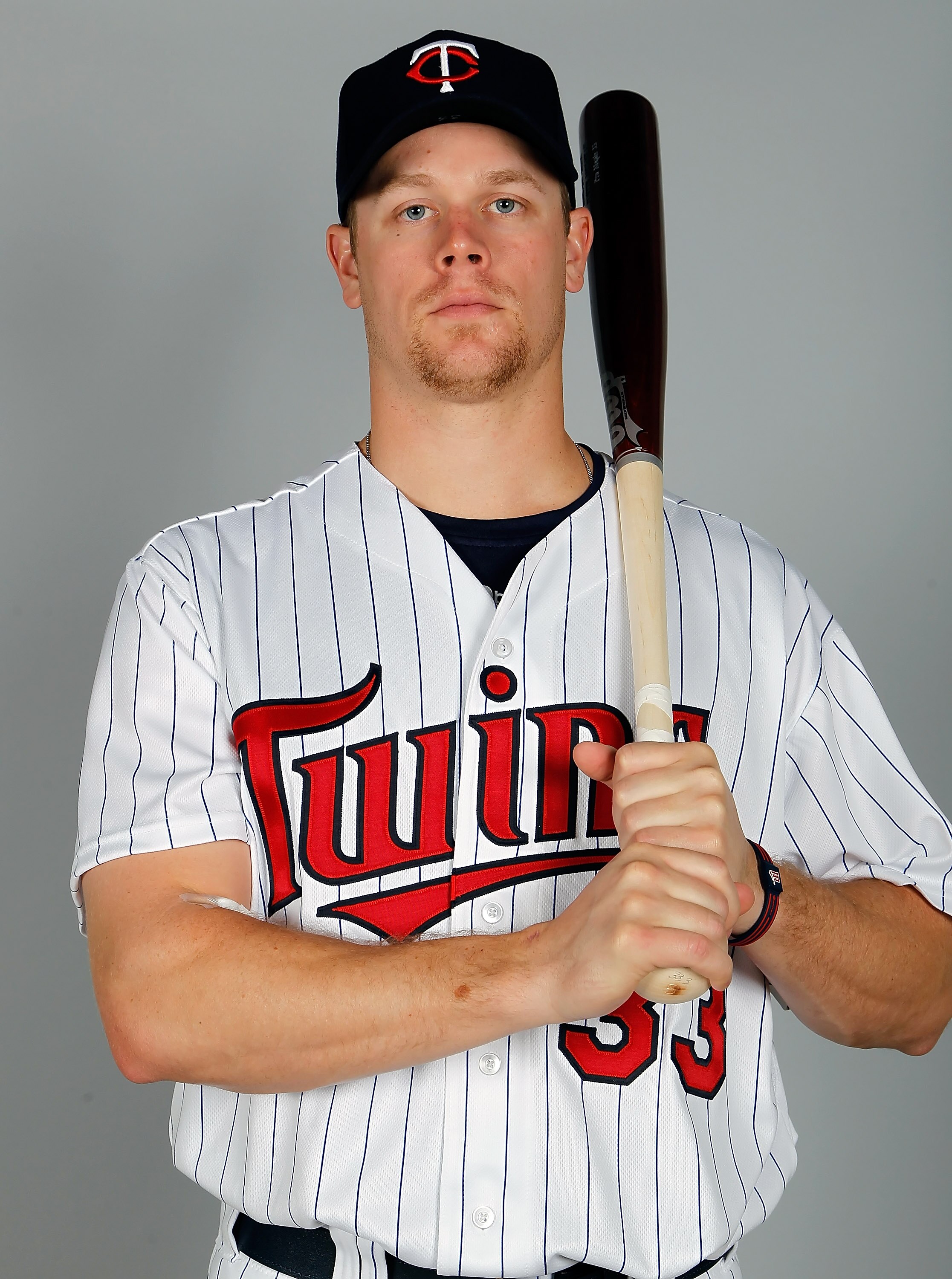FORT MYERS, FL - FEBRUARY 25:  Infielder Justin Morneau #33 of the Minnesota Twins poses for a photo during photo day at Hammond Stadium on February 25, 2011 in Fort Myers, Florida.  (Photo by J. Meric/Getty Images)