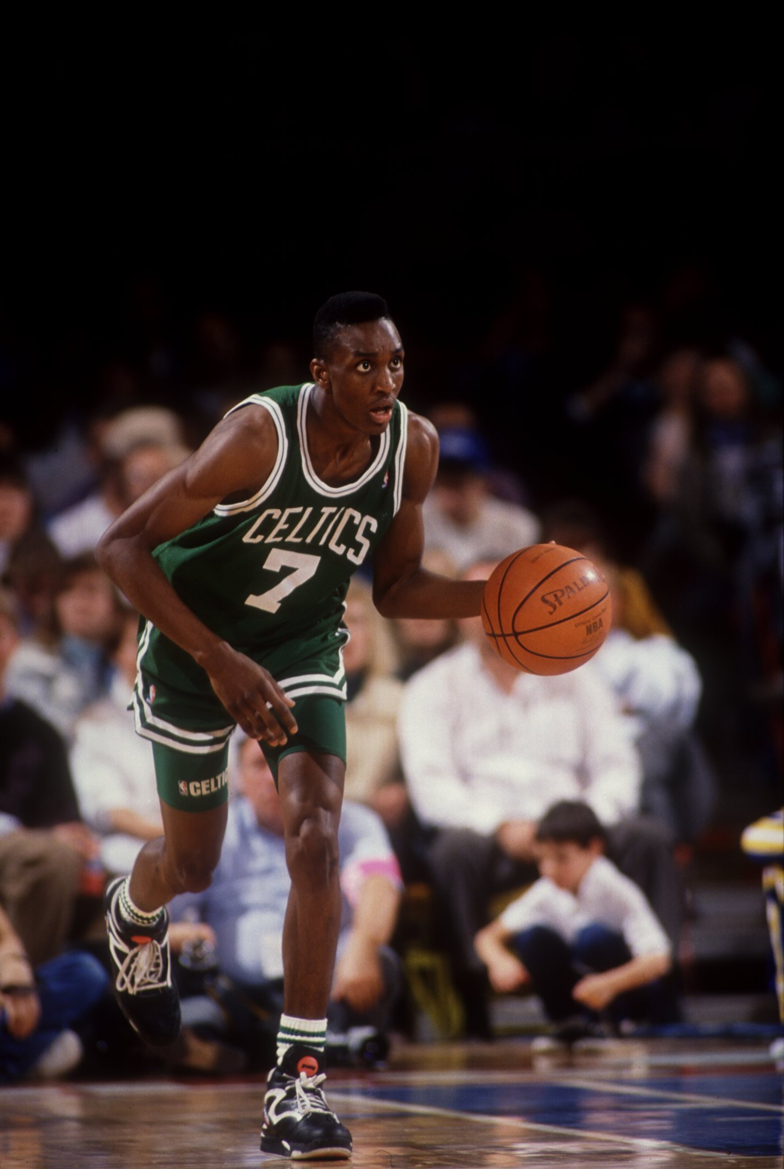 21 Dec 1993: DEE BROWN OF THE BOSTON CELTICS IN ACTION ON THE COURT AGAINST THE NUGGETS
