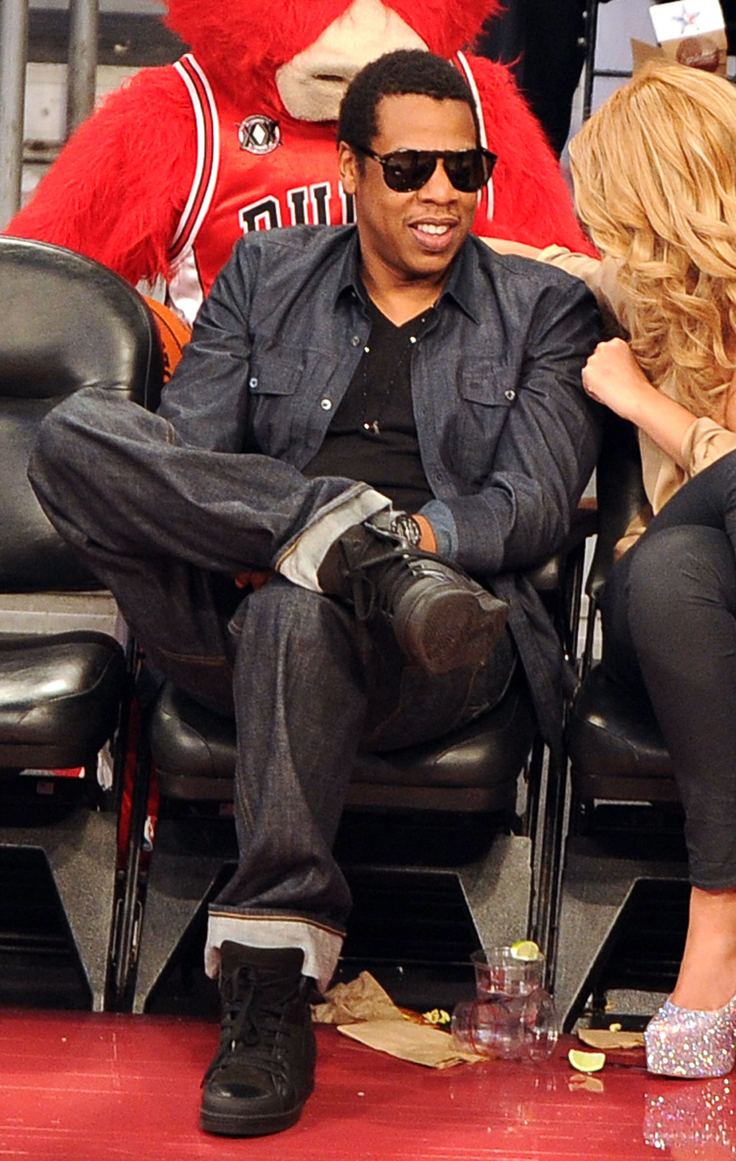 LOS ANGELES, CA - FEBRUARY 20: Rapper Jay-Z sits in the audience during the 2011 NBA All-Star game at Staples Center on February 20, 2011 in Los Angeles, California. NOTE TO USER: User expressly acknowledges and agrees that, by downloading and or using t LOS ANGELES, CA - FEBRUARY 20: Rapper Jay-Z sits in the audience during the 2011 NBA All-Star game at Staples Center on February 20, 2011 in Los Angeles, California. NOTE TO USER: User expressly acknowledges and agrees that, by downloading and or using t