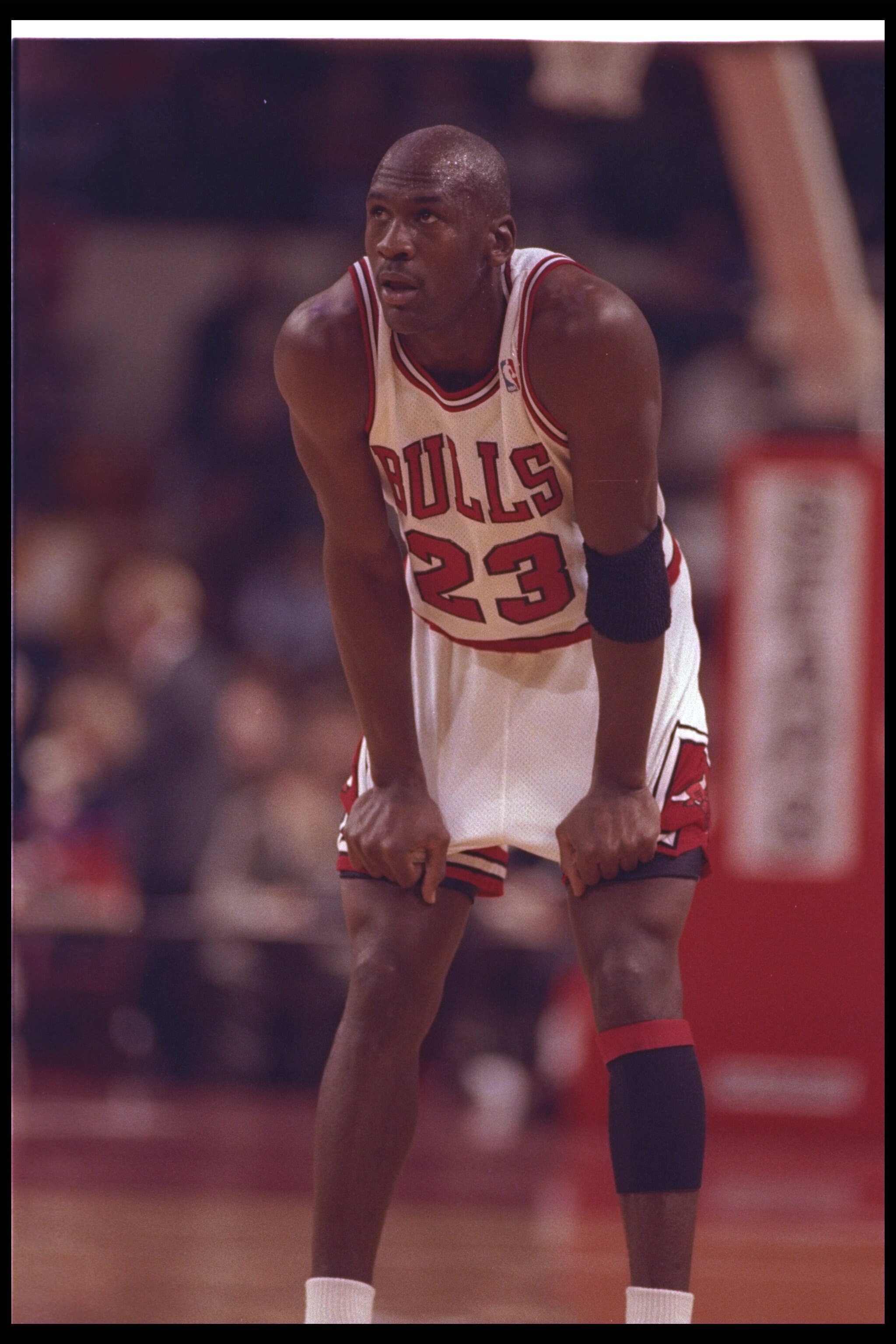 14 Nov 1992:  Guard Michael Jordan of the Chicago Bulls looks on during a game against the Denver Nuggets at the United Center in Chicago, Illinois. Mandatory Credit: Jonathan Daniel  /Allsport