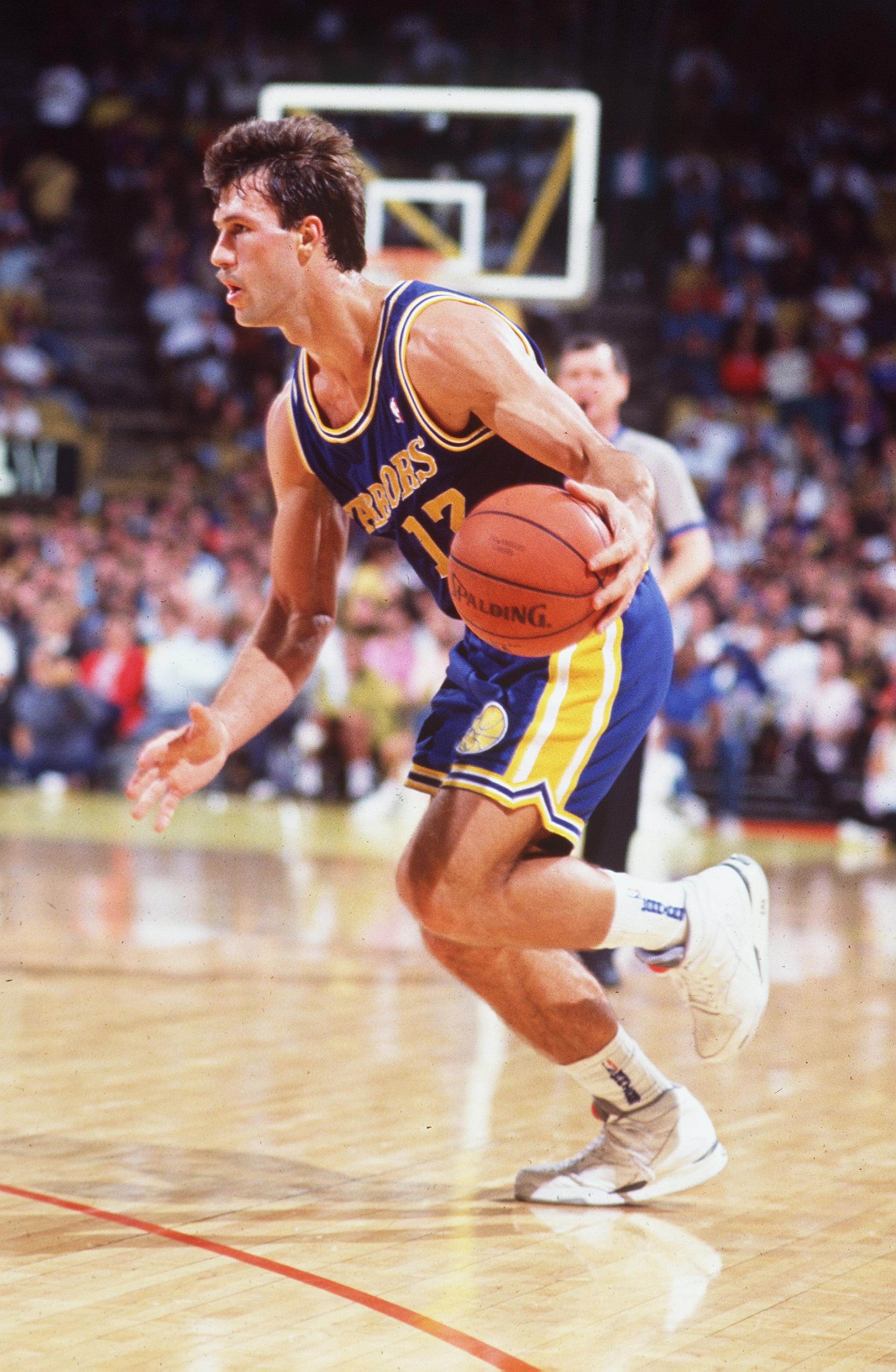 1991: SARUNAS MARCIULIONIS OF THE GOLDEN STATE WARRIORS IN ACTION DURING THE 1991-1992 SEASON. Mandatory Credit: Ken Levine/ALLSPORT 1991: SARUNAS MARCIULIONIS OF THE GOLDEN STATE WARRIORS IN ACTION DURING THE 1991-1992 SEASON. Mandatory Credit: Ken Levine/ALLSPORT