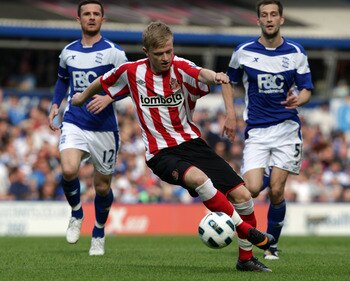 BIRMINGHAM, ENGLAND - APRIL 16:  Ryan Noble of Sunderland during the Barclays Premier League match between Birmingham City and Sunderland at St Andrew's on April 16, 2011 in Birmingham, England.  (Photo by Ross Kinnaird/Getty Images)