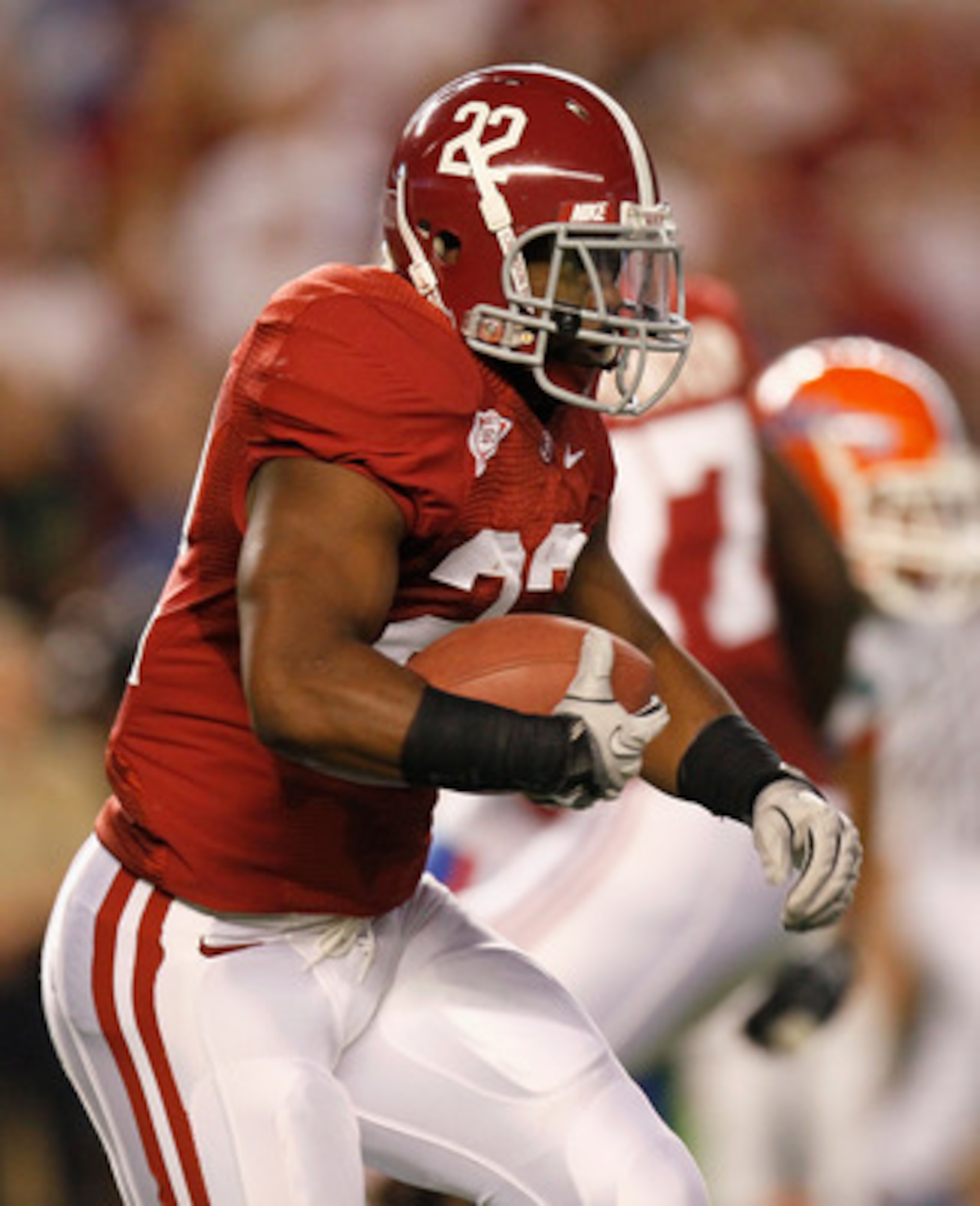 TUSCALOOSA, AL - OCTOBER 02:  Mark Ingram #22 of the Alabama Crimson Tide against the Florida Gators at Bryant-Denny Stadium on October 2, 2010 in Tuscaloosa, Alabama.  (Photo by Kevin C. Cox/Getty Images)