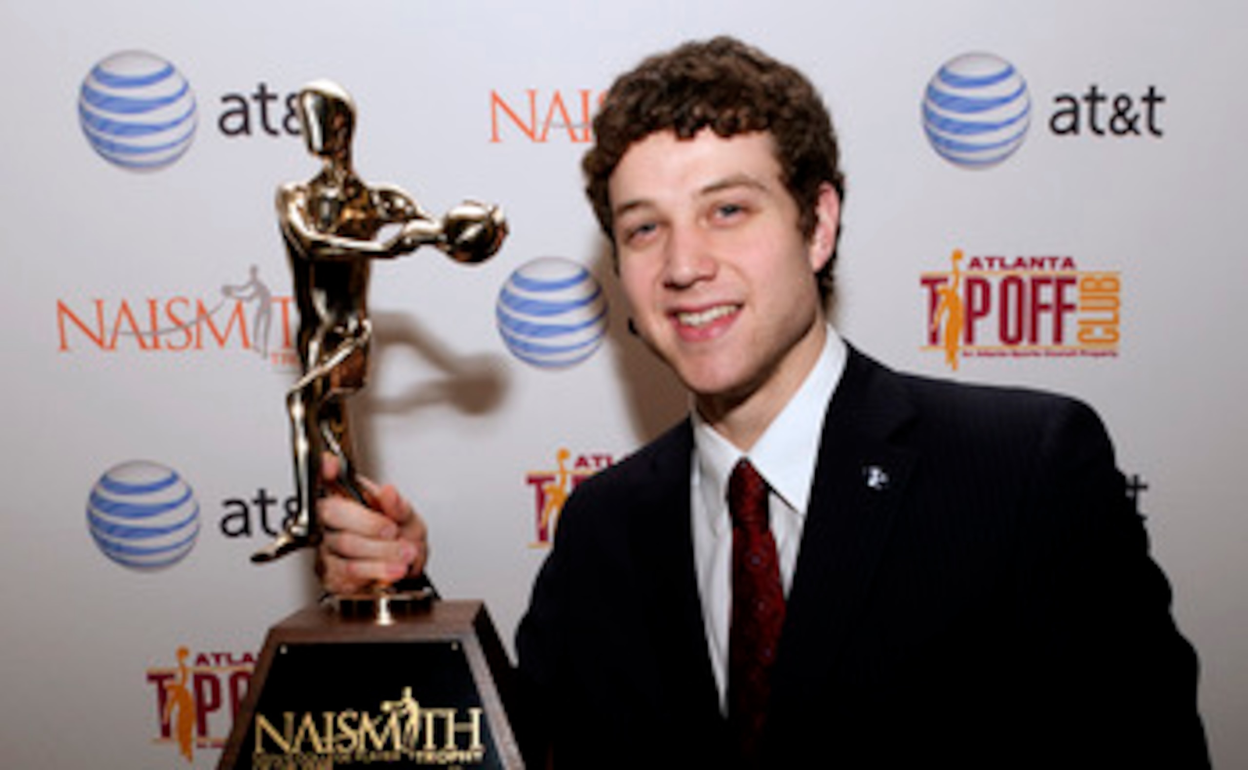 HOUSTON - APRIL 03: Jimmer Fredette of BYU received the 2011 Naismith Trophy Presented by AT&T at the NABC Guardians of the Game Awards Program on April 3, 2011 in Houston, Texas. (Photo by Bob Levey/Getty Images) HOUSTON - APRIL 03: Jimmer Fredette of BYU received the 2011 Naismith Trophy Presented by AT&T at the NABC Guardians of the Game Awards Program on April 3, 2011 in Houston, Texas. (Photo by Bob Levey/Getty Images)