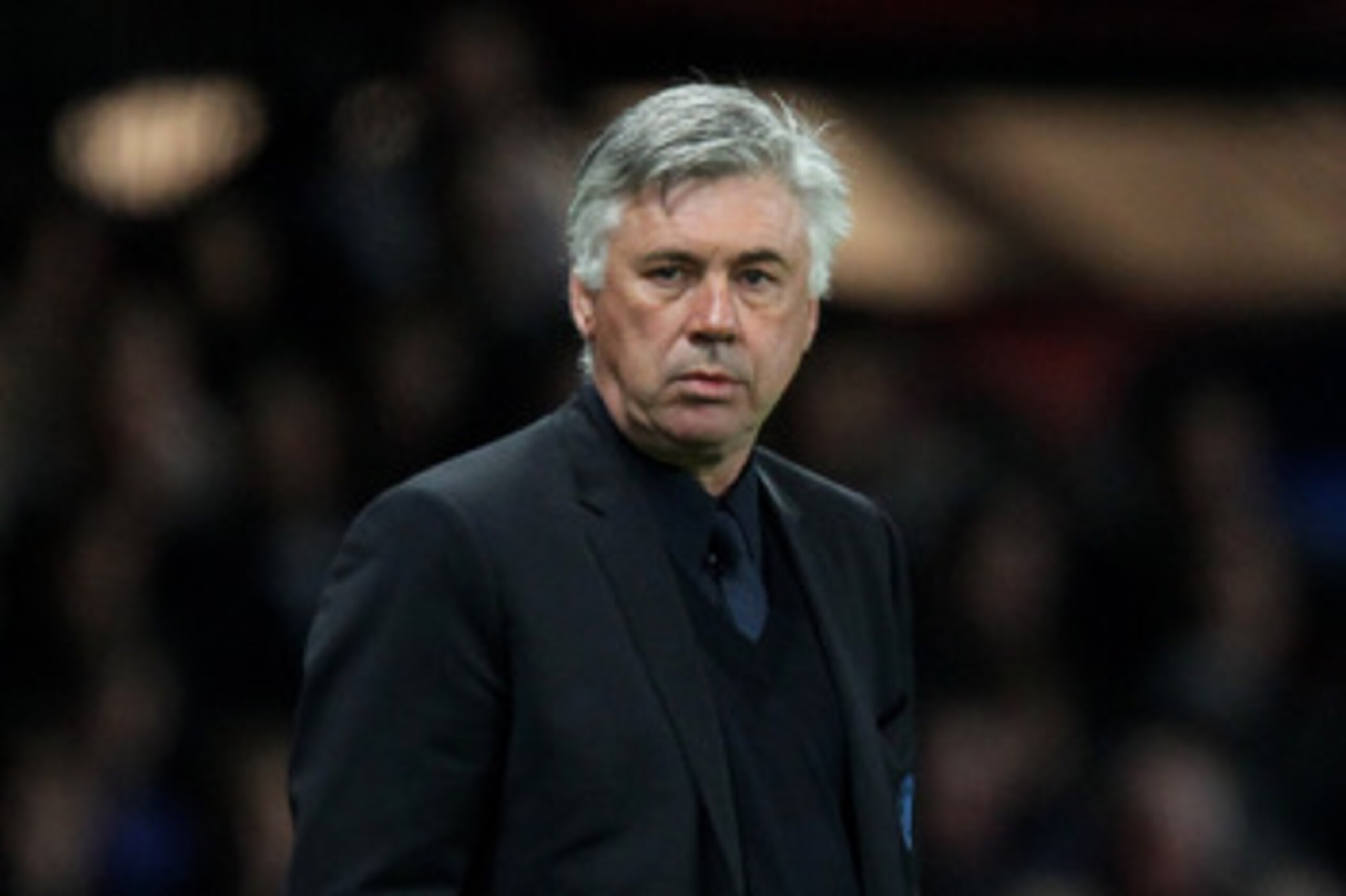 MANCHESTER, ENGLAND - APRIL 12:  Chelsea Manager Carlo Ancelotti looks on during the UEFA Champions League Quarter Final second leg match between Manchester United and Chelsea at Old Trafford on April 12, 2011 in Manchester, United Kingdom.  (Photo by Ale