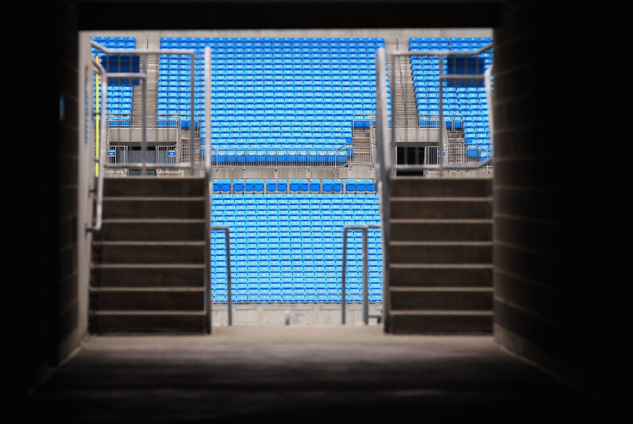 CHARLOTTE, NC - MARCH 04:  A general view of empty seats inside the Carolina Panthers Bank of America Stadium as the NFL lockout looms on March 4, 2011 in Charlotte, North Carolina.  (Photo by Streeter Lecka/Getty Images)