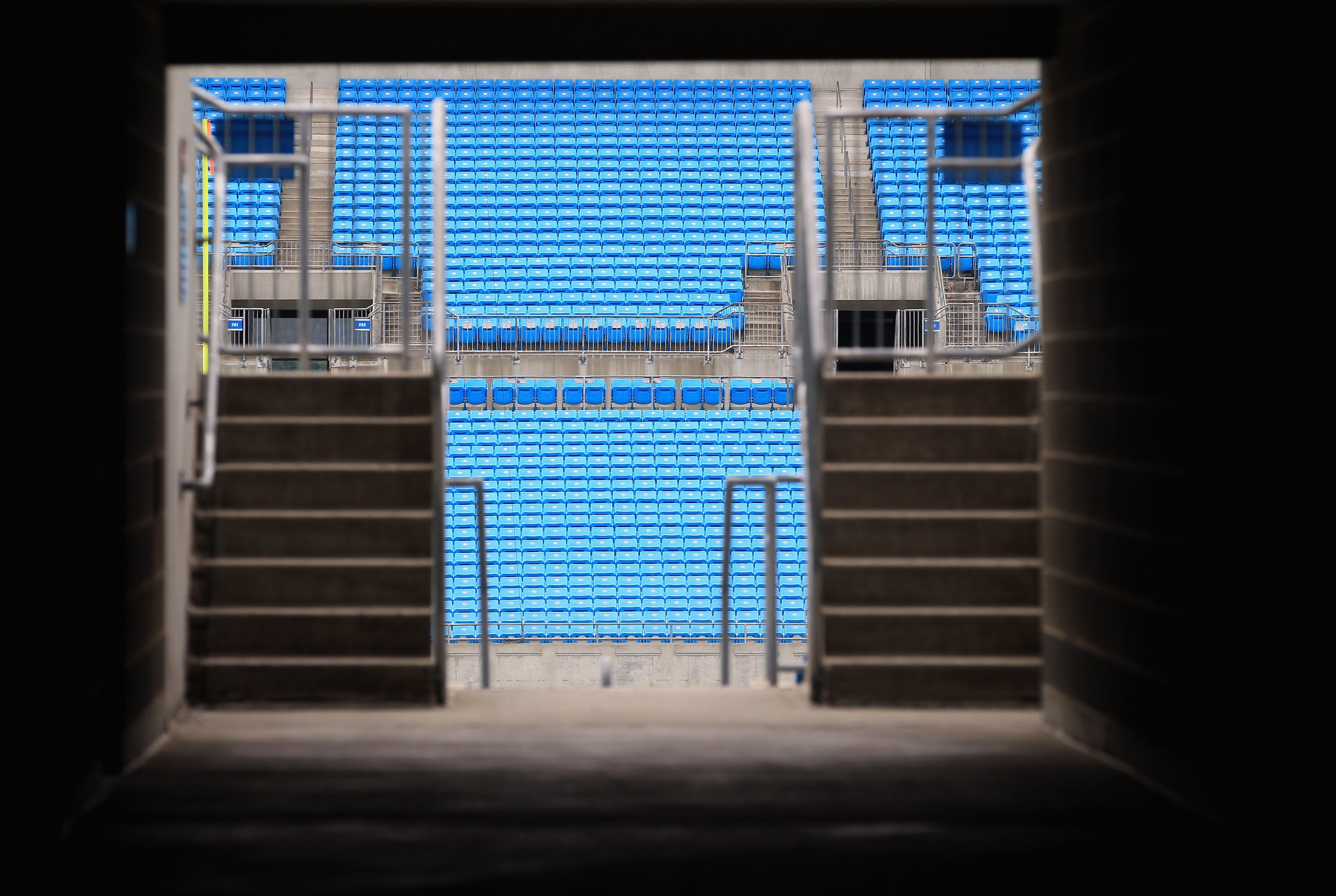 CHARLOTTE, NC - MARCH 04:  A general view of empty seats inside the Carolina Panthers Bank of America Stadium as the NFL lockout looms on March 4, 2011 in Charlotte, North Carolina.  (Photo by Streeter Lecka/Getty Images)