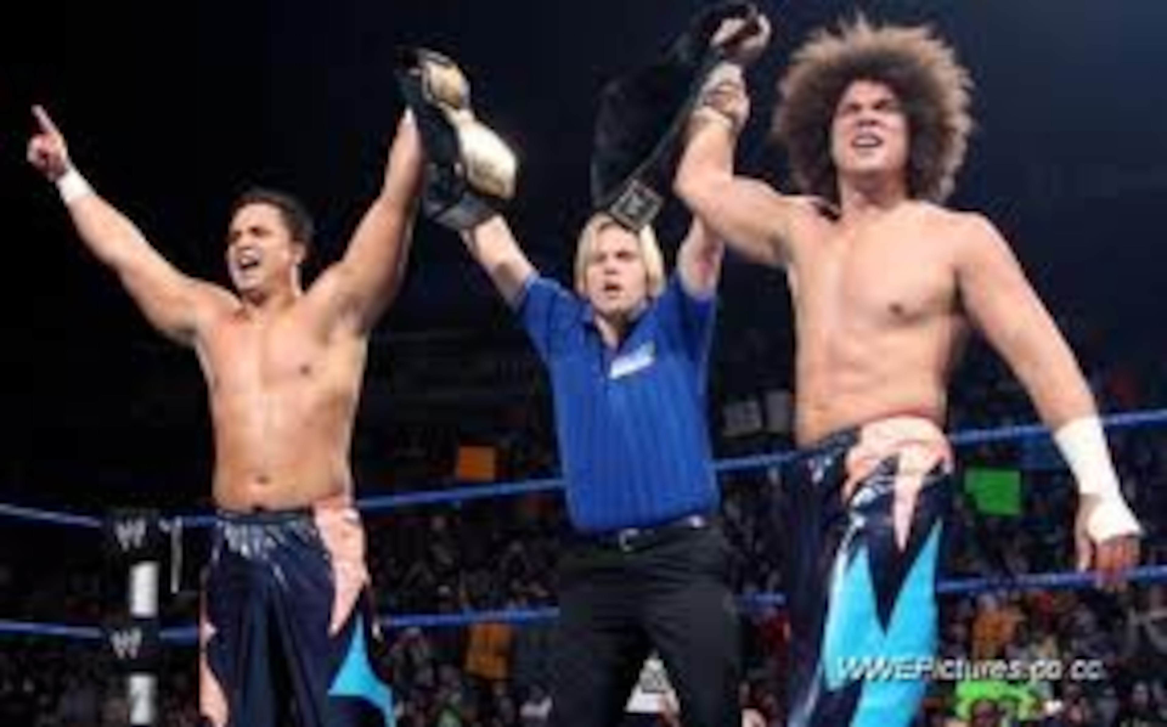 Primo and Carlito as WWE Tag Team Champions Primo and Carlito as WWE Tag Team Champions