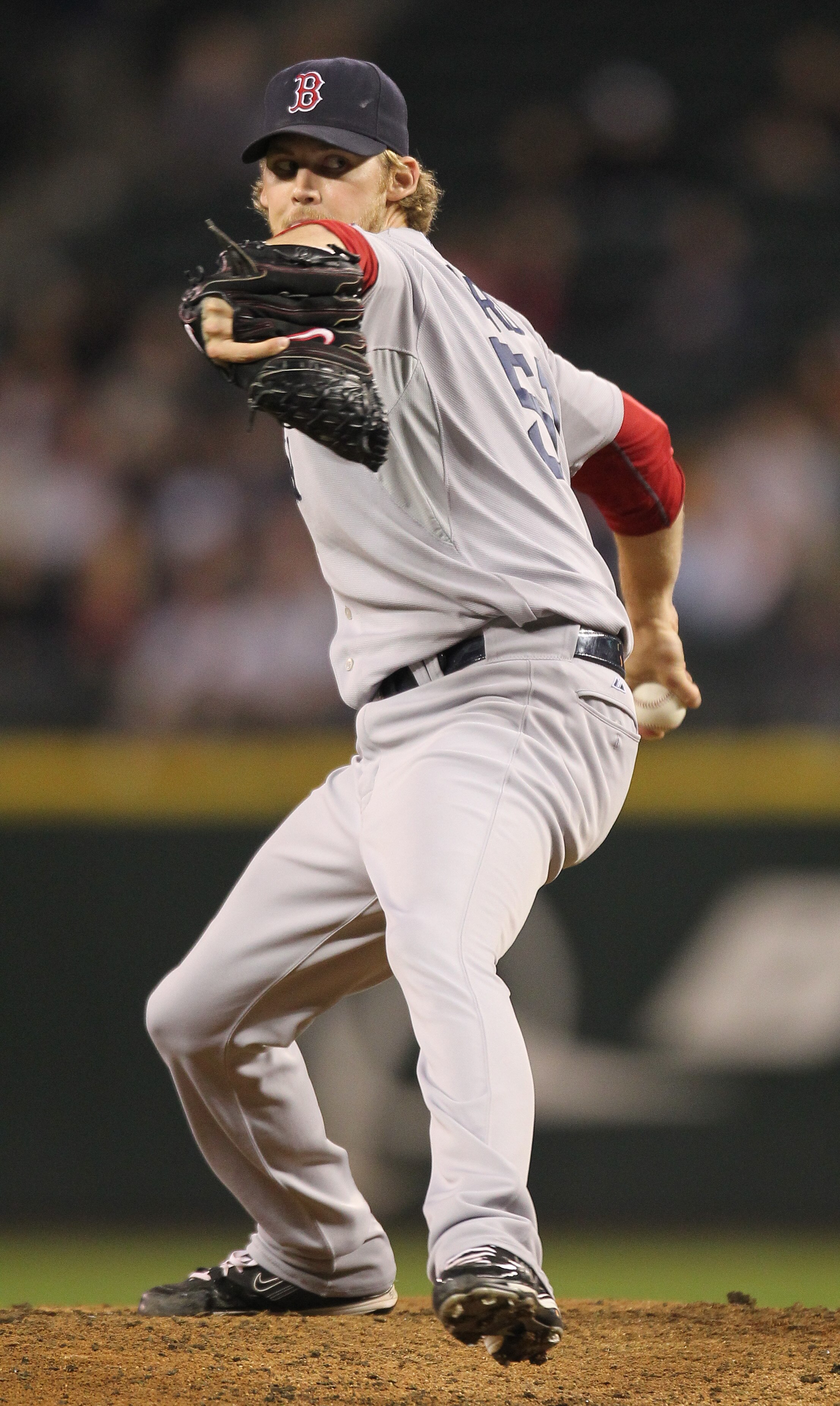 SEATTLE - SEPTEMBER 13:  Daniel Bard #51 of the Boston Red Sox pitches against the Seattle Mariners at Safeco Field on September 13, 2010 in Seattle, Washington. (Photo by Otto Greule Jr/Getty Images)