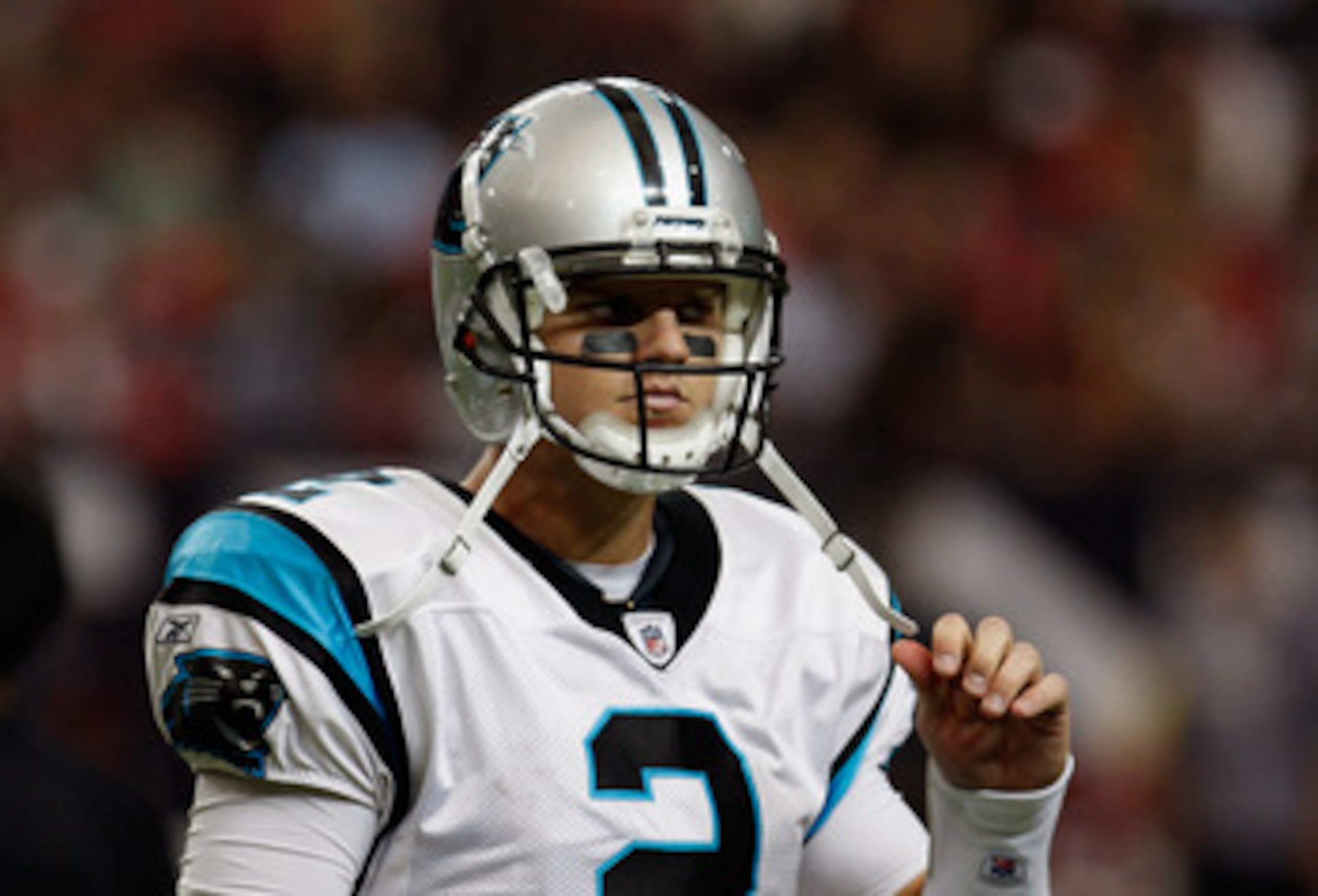 ATLANTA, GA - JANUARY 02: Jimmy Clausen #2 of the Carolina Panthers walks off the field in the second quarter during their game against the Atlanta Falcons at the Georgia Dome on January 2, 2011 in Atlanta, Georgia. (Photo by Scott Halleran/Getty Images ATLANTA, GA - JANUARY 02: Jimmy Clausen #2 of the Carolina Panthers walks off the field in the second quarter during their game against the Atlanta Falcons at the Georgia Dome on January 2, 2011 in Atlanta, Georgia. (Photo by Scott Halleran/Getty Images