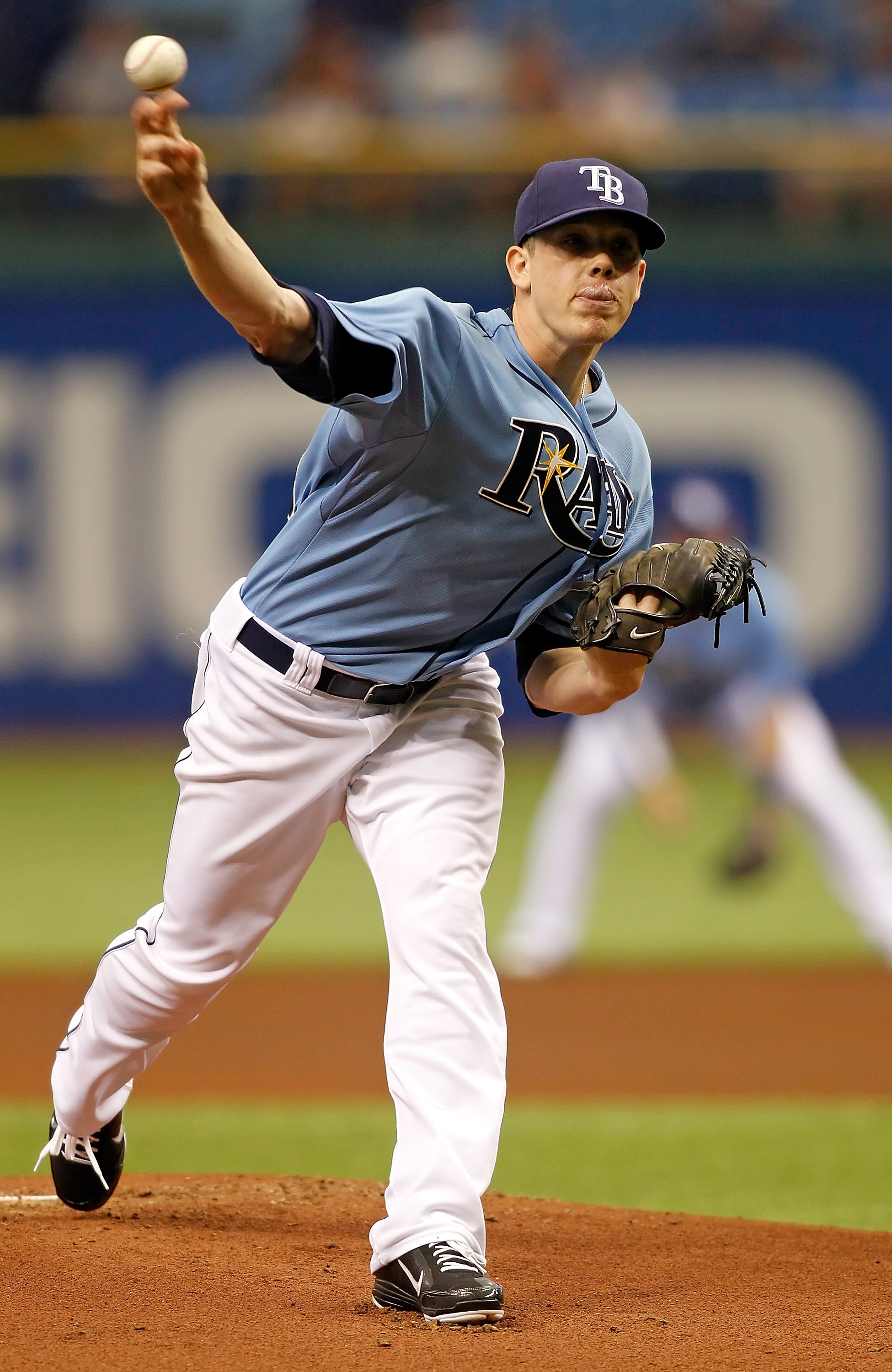 ST PETERSBURG, FL - APRIL 17:  Pitcher Jeremy Hellickson #58 of the Tampa Bay Rays pitches against the Minnesota Twins during the game at Tropicana Field on April 17, 2011 in St. Petersburg, Florida.  (Photo by J. Meric/Getty Images)