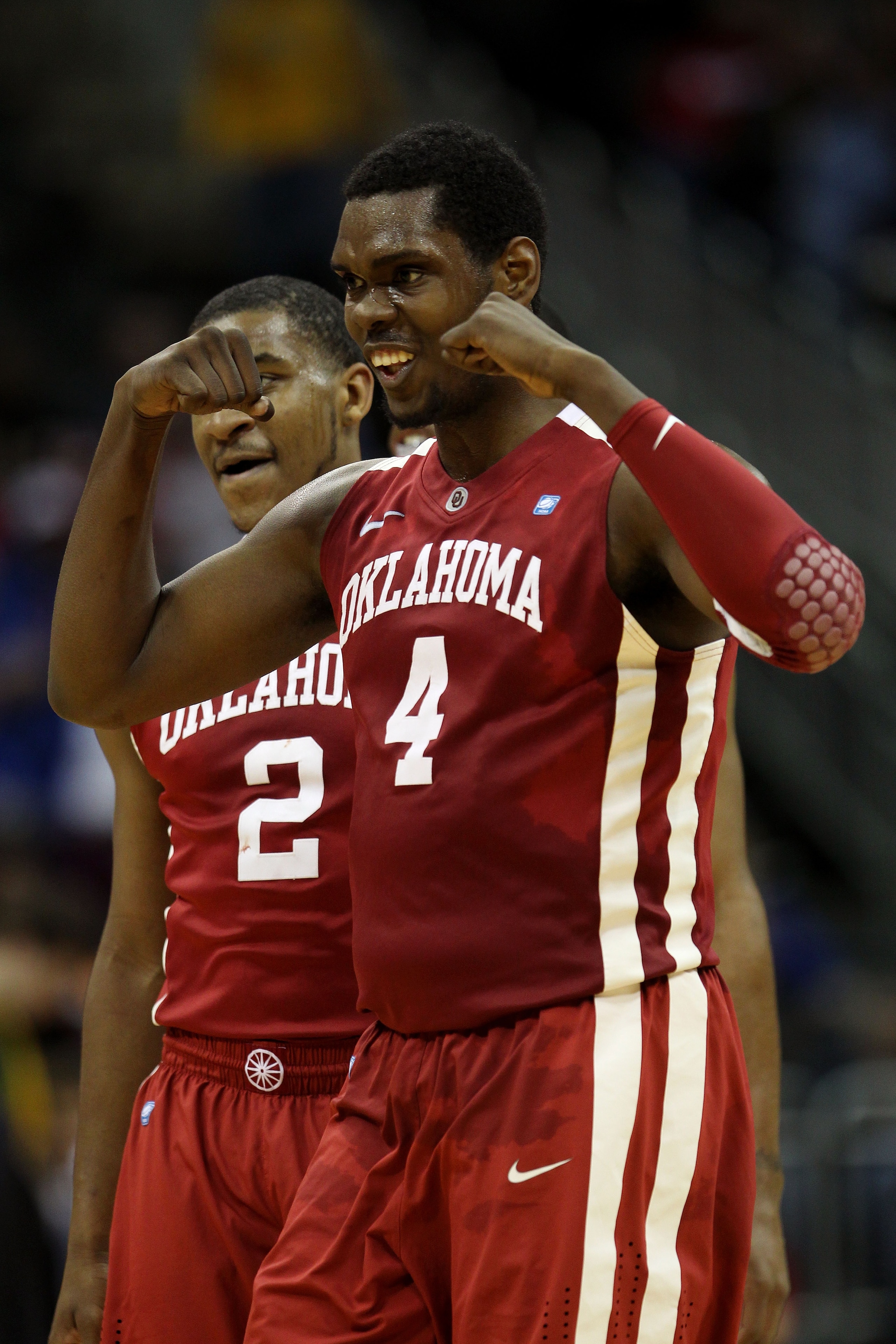 KANSAS CITY, MO - MARCH 09: Andrew Fitzgerald #4 of the Oklahoma Sooners reacts to a play against the Baylor Bears during their game in the first round of the 2011 Phillips 66 Big 12 Men's Basketball Tournament at Sprint Center on March 9, 2011 in Kansas KANSAS CITY, MO - MARCH 09: Andrew Fitzgerald #4 of the Oklahoma Sooners reacts to a play against the Baylor Bears during their game in the first round of the 2011 Phillips 66 Big 12 Men's Basketball Tournament at Sprint Center on March 9, 2011 in Kansas