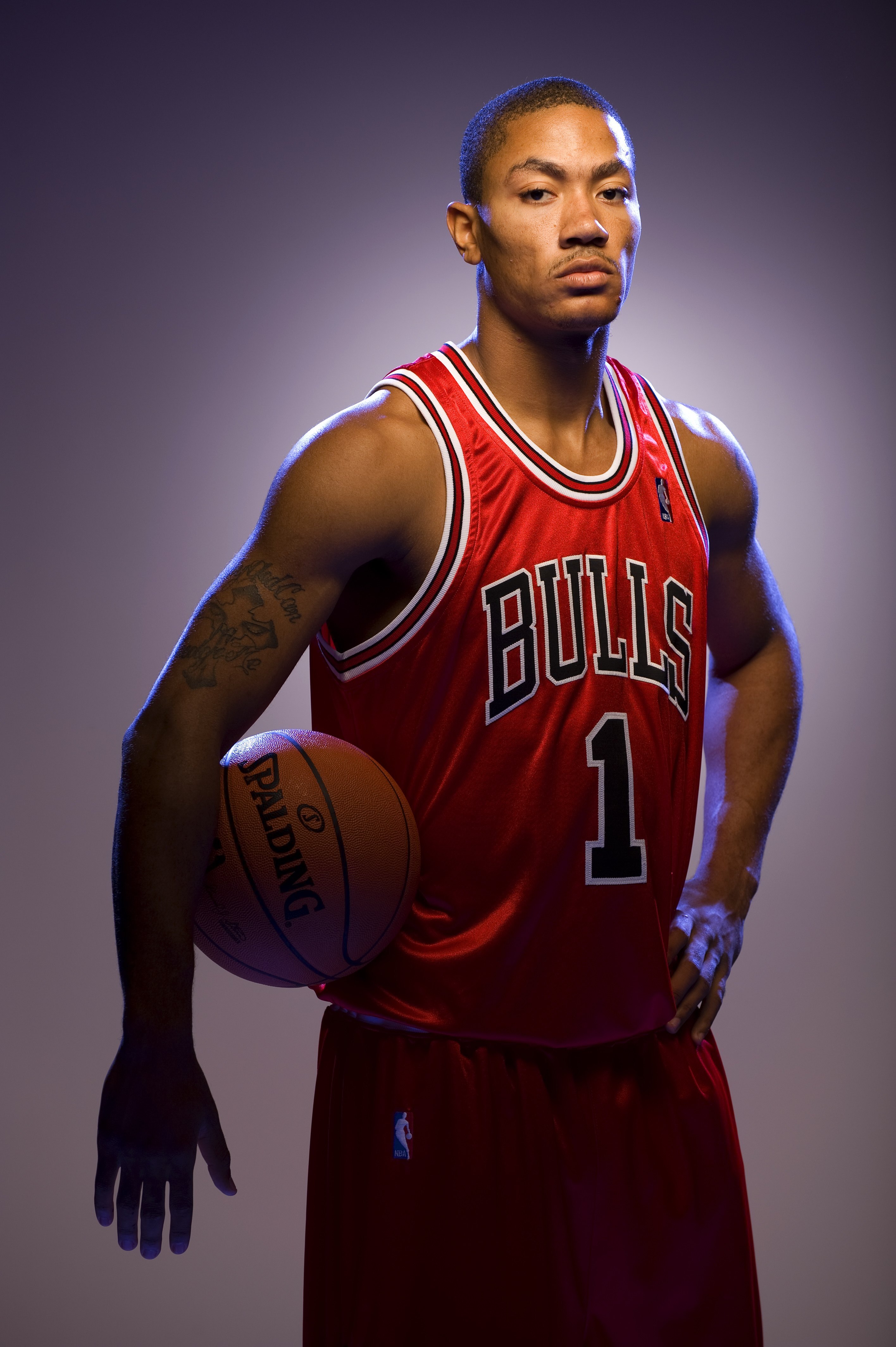 TARRYTOWN, NY - JULY 29:  Derrick Rose of the Chicago Bulls poses for a portrait during the 2008 NBA Rookie Photo Shoot on July 29, 2008 at the MSG Training Facility in Tarrytown, New York.  NOTE TO USER: User expressly acknowledges and agrees that, by do