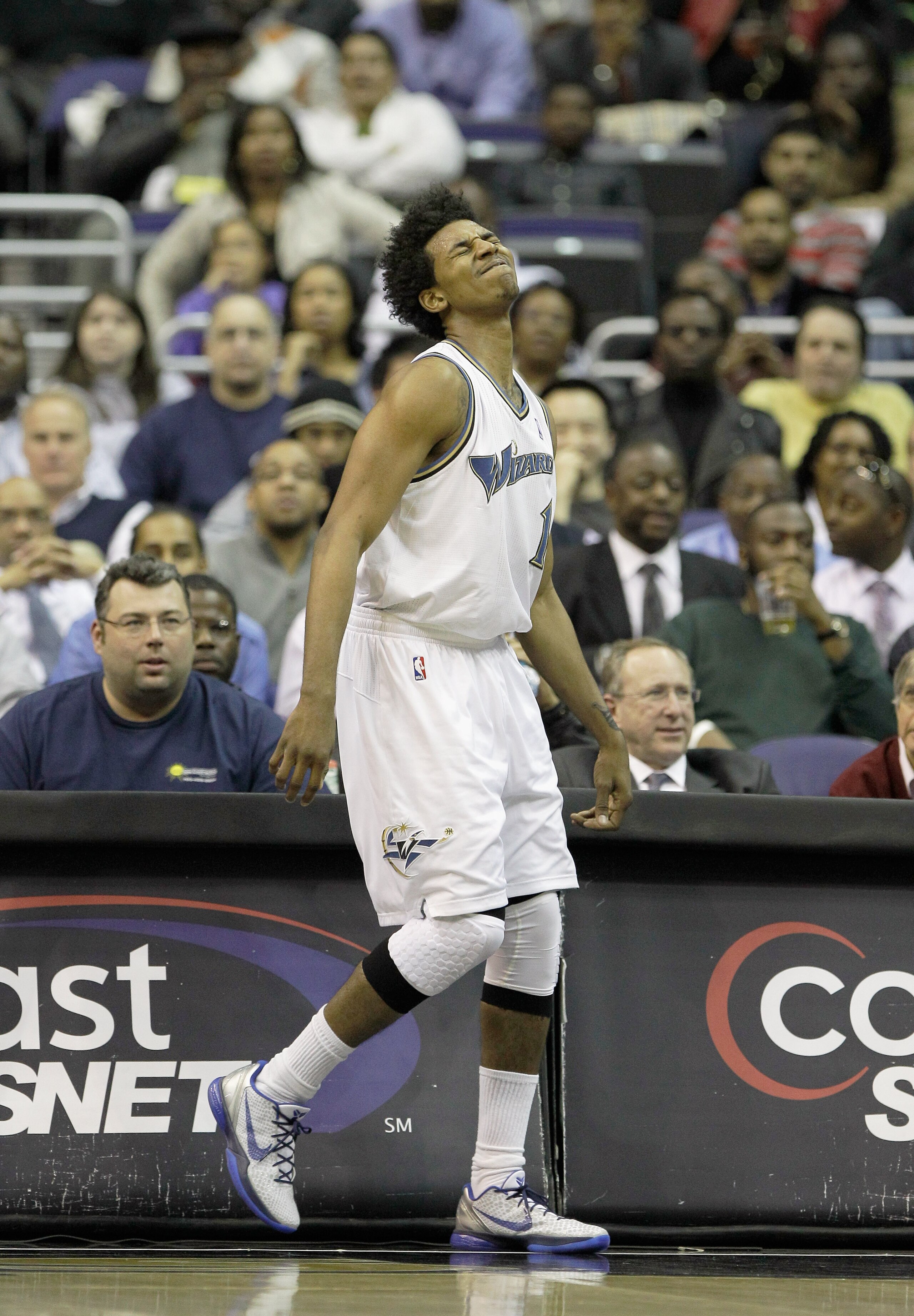 WASHINGTON, DC - MARCH 14: Nick Young #1 of the Washington Wizards during the first half against the Oklahoma City Thunder at the Verizon Center on March 14, 2011 in Washington, DC. NOTE TO USER: User expressly acknowledges and agrees that, by downloading