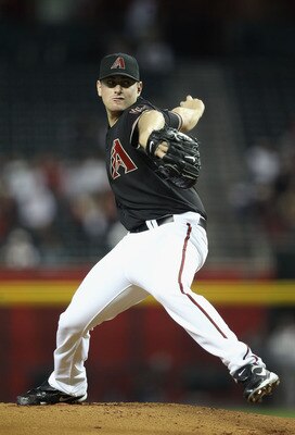 PHOENIX, AZ - APRIL 09:  Daniel Hudson #41 of the Arizona Diamondbacks pitches against the Cincinnati Reds during the Major League Baseball game at Chase Field on April 9, 2011 in Phoenix, Arizona. The Reds defeated the Diamondbacks 6-1.  (Photo by Christ
