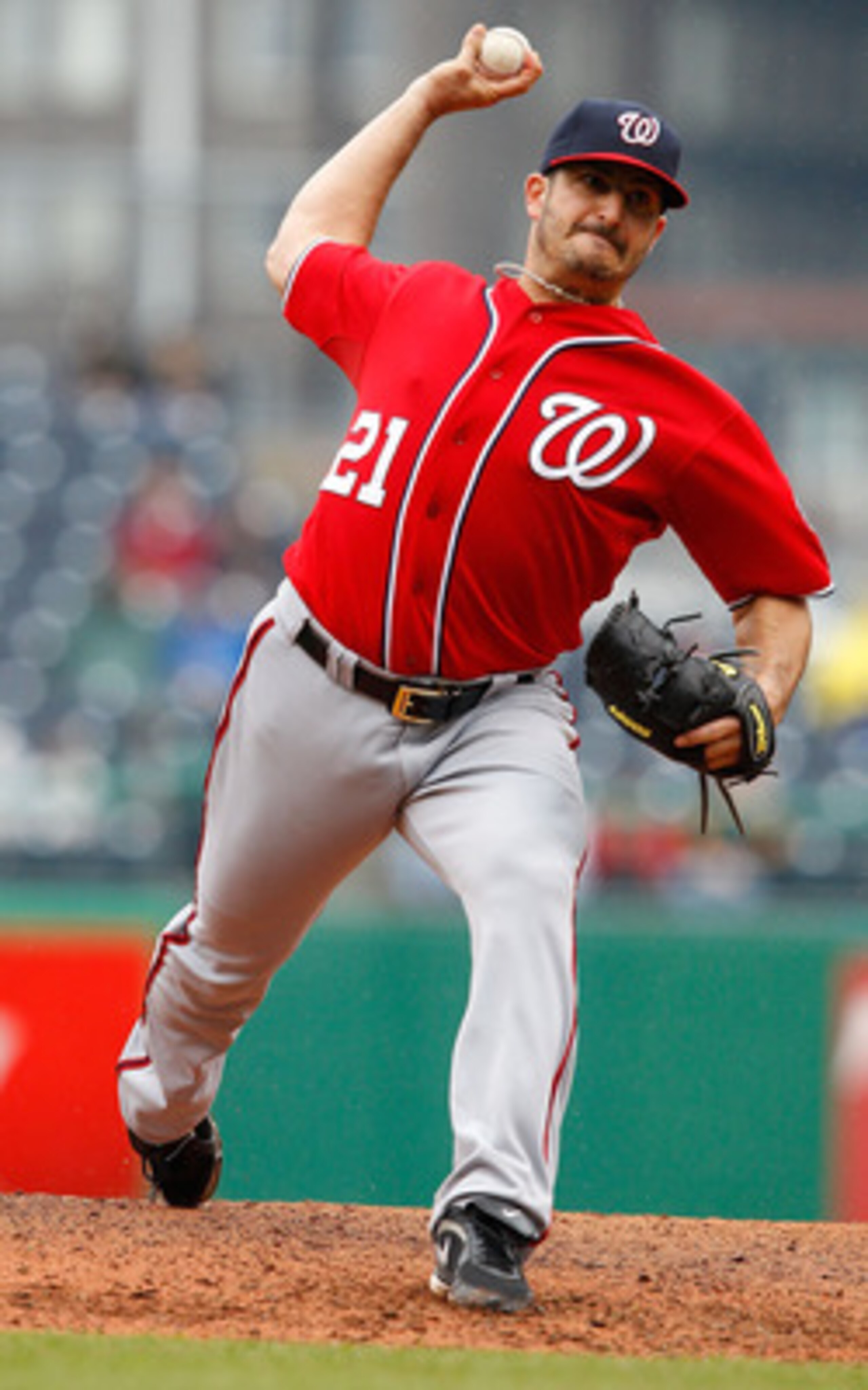 PITTSBURGH - APRIL 24:  Jason Marquis #21 of the Washington Nationals pitches against the Pittsburgh Pirates during the game on April 24, 2011 at PNC Park in Pittsburgh, Pennsylvania.  (Photo by Jared Wickerham/Getty Images)