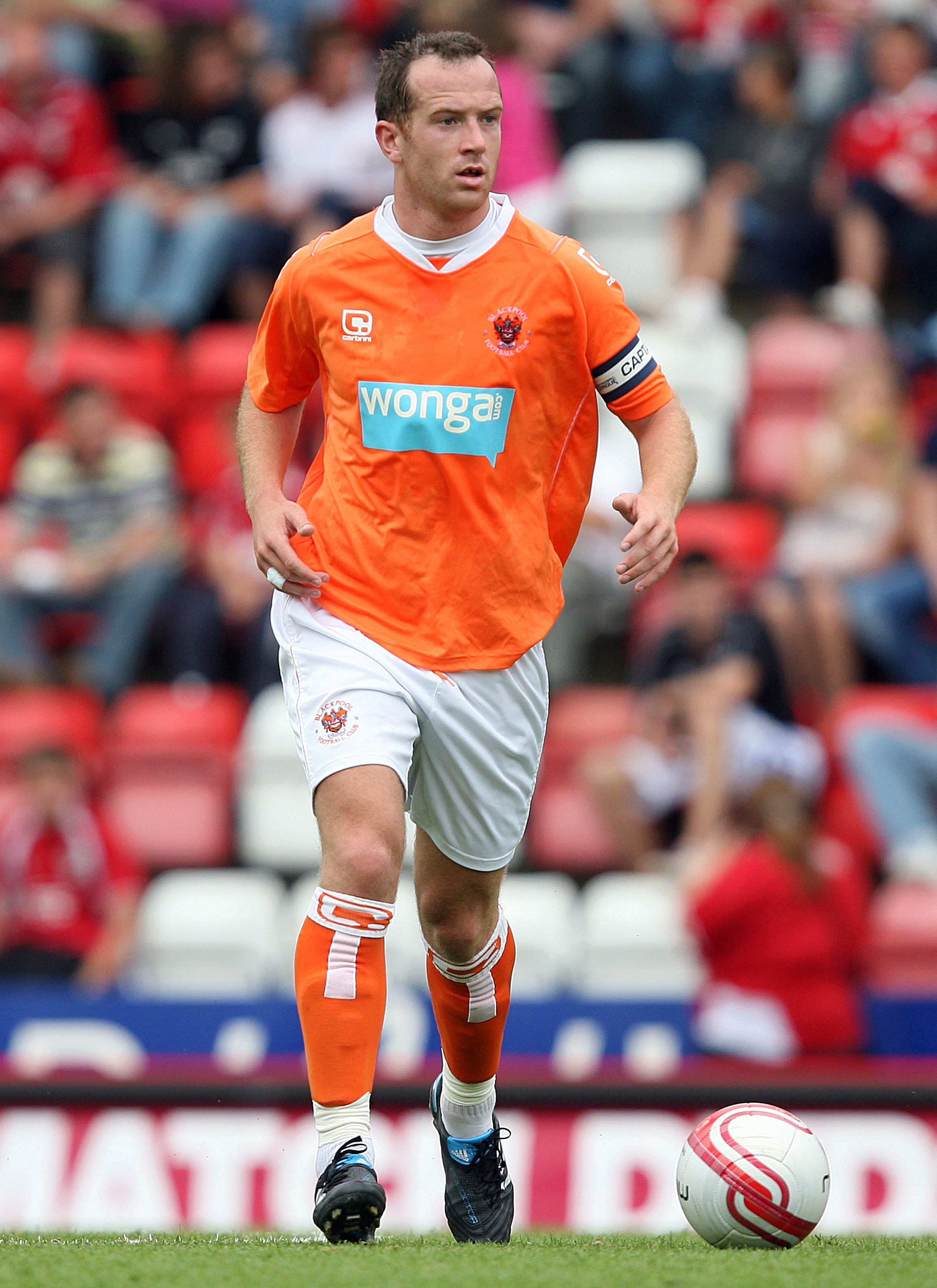 BRISTOL, ENGLAND - JULY 31:  Charlie Adams of Blackpool in action during the pre-season friendly match between Bristol City and Blackpool at Ashton Gate on July 31, 2010 in Bristol, England.  (Photo by Jan Kruger/Getty Images)