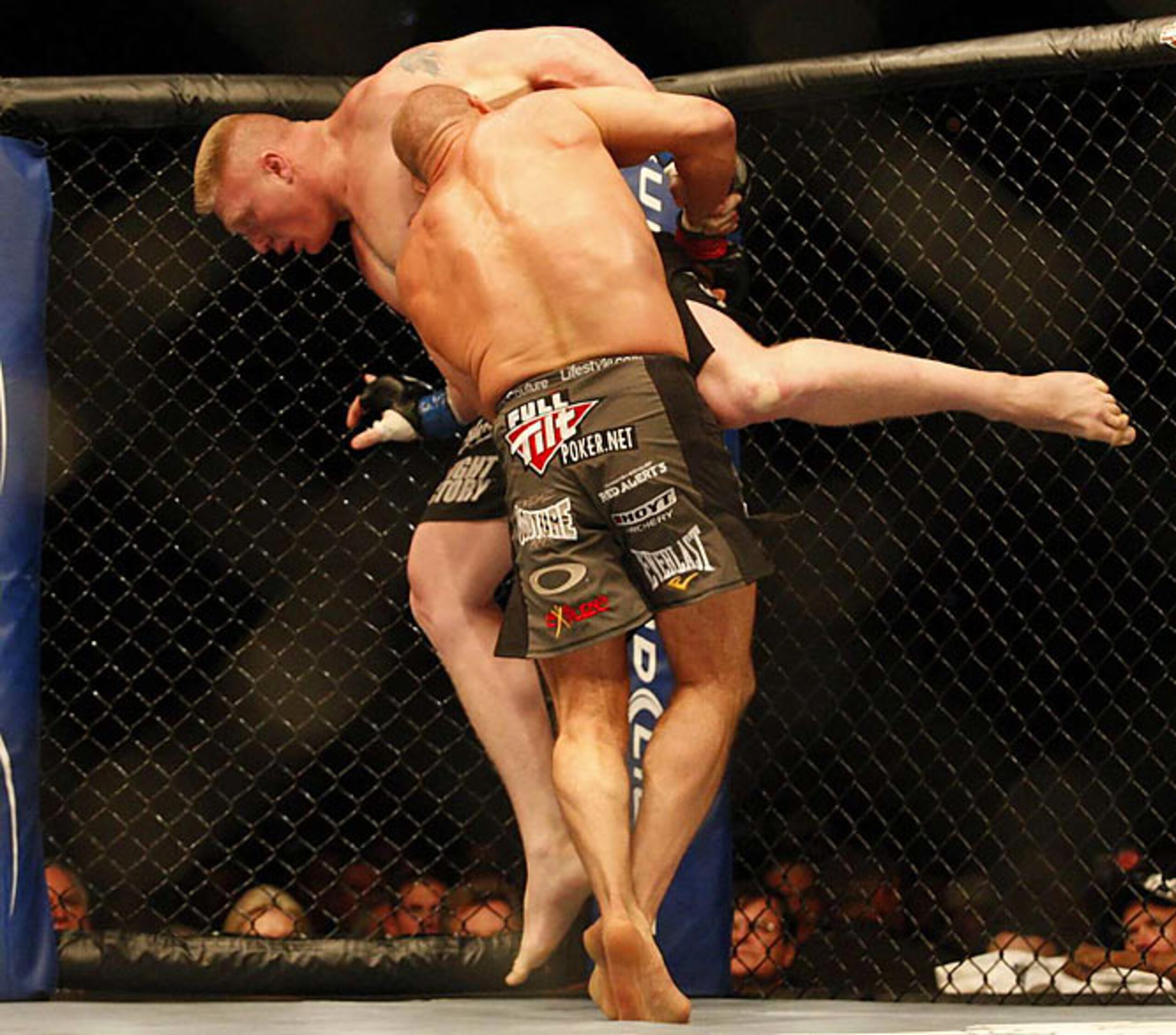 Here's Randy scooping up Brock freakin' Lesnar. Yeah, I think he's a good wrestler.