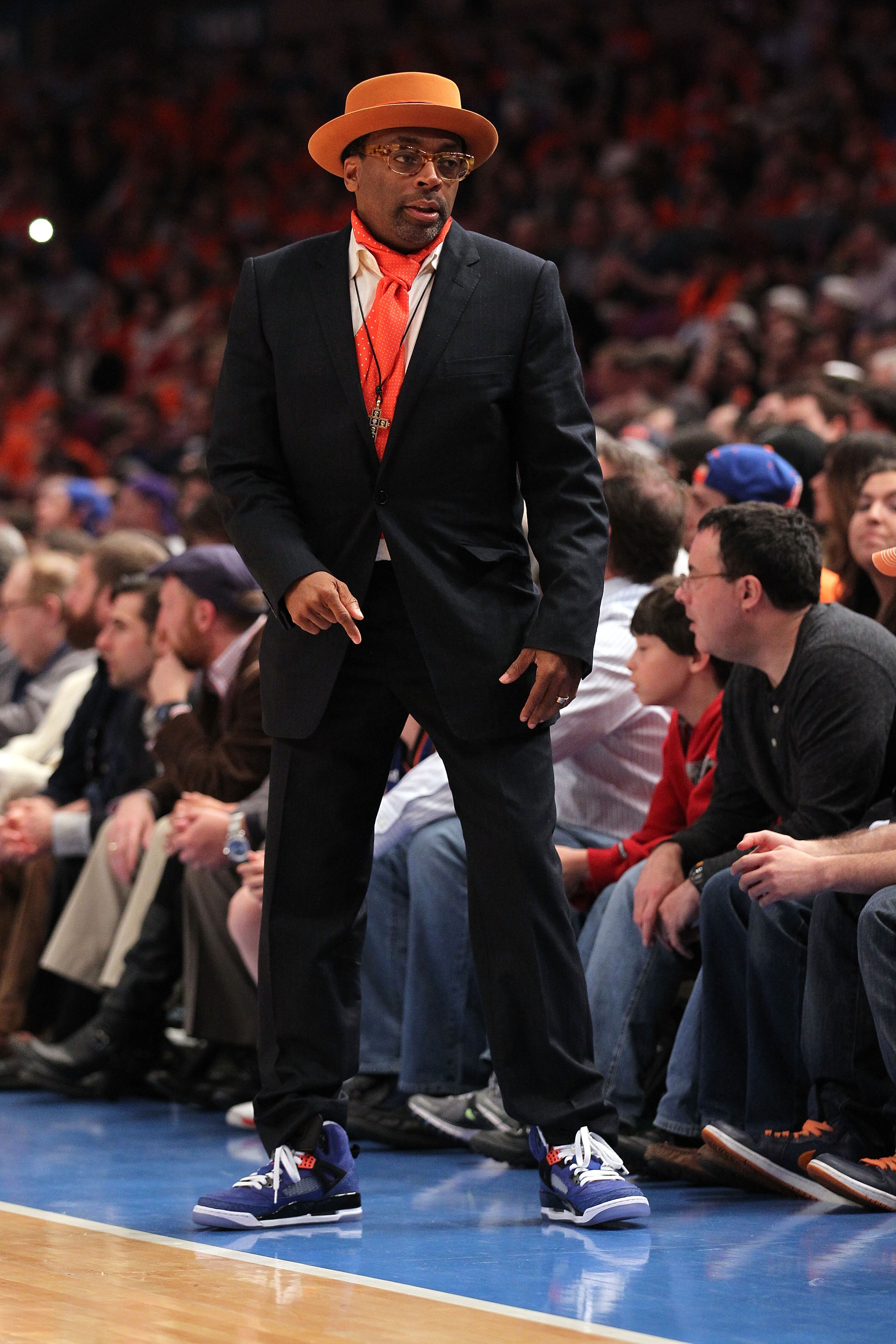 NEW YORK, NY - APRIL 24:  Director Spike Lee attends in Game Four of the Eastern Conference Quarterfinals between the New York Knicks and the Boston Celtics during the 2011 NBA Playoffs on April 24, 2011 at Madison Square Garden in New York City. NOTE TO