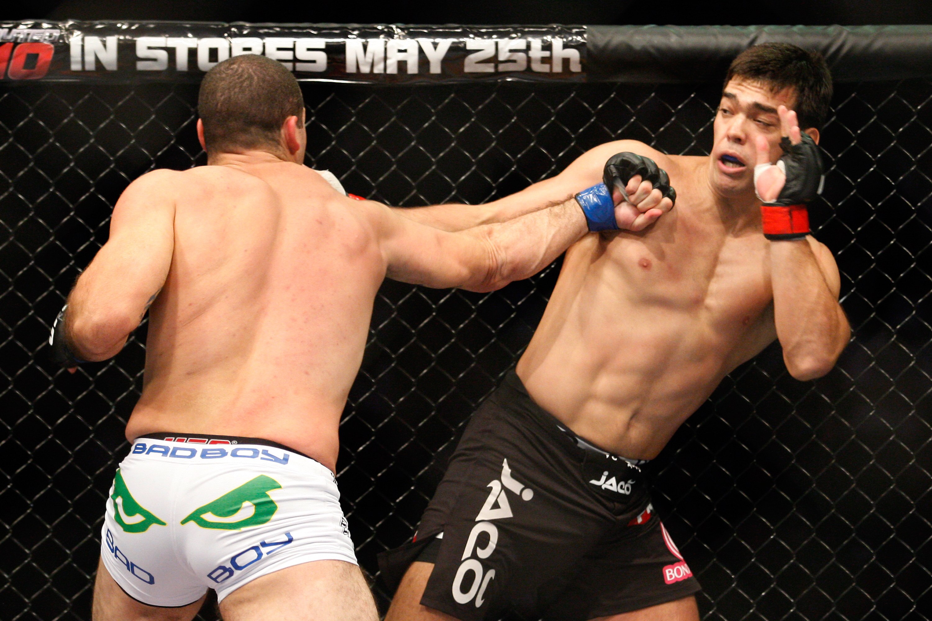 MONTREAL- MAY 8: Mauricio 'Shogun' Rua (L) punches Lyoto Machida in their light heavyweight bout at UFC 113 at Bell Centre on May 8, 2010 in Montreal, Quebec, Canada.  (Photo by Richard Wolowicz/Getty Images)