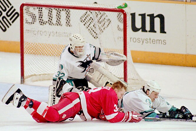 The San Jose Sharks first ever playoff series win came at the expense of the powerhouse Detroit Red Wings.
