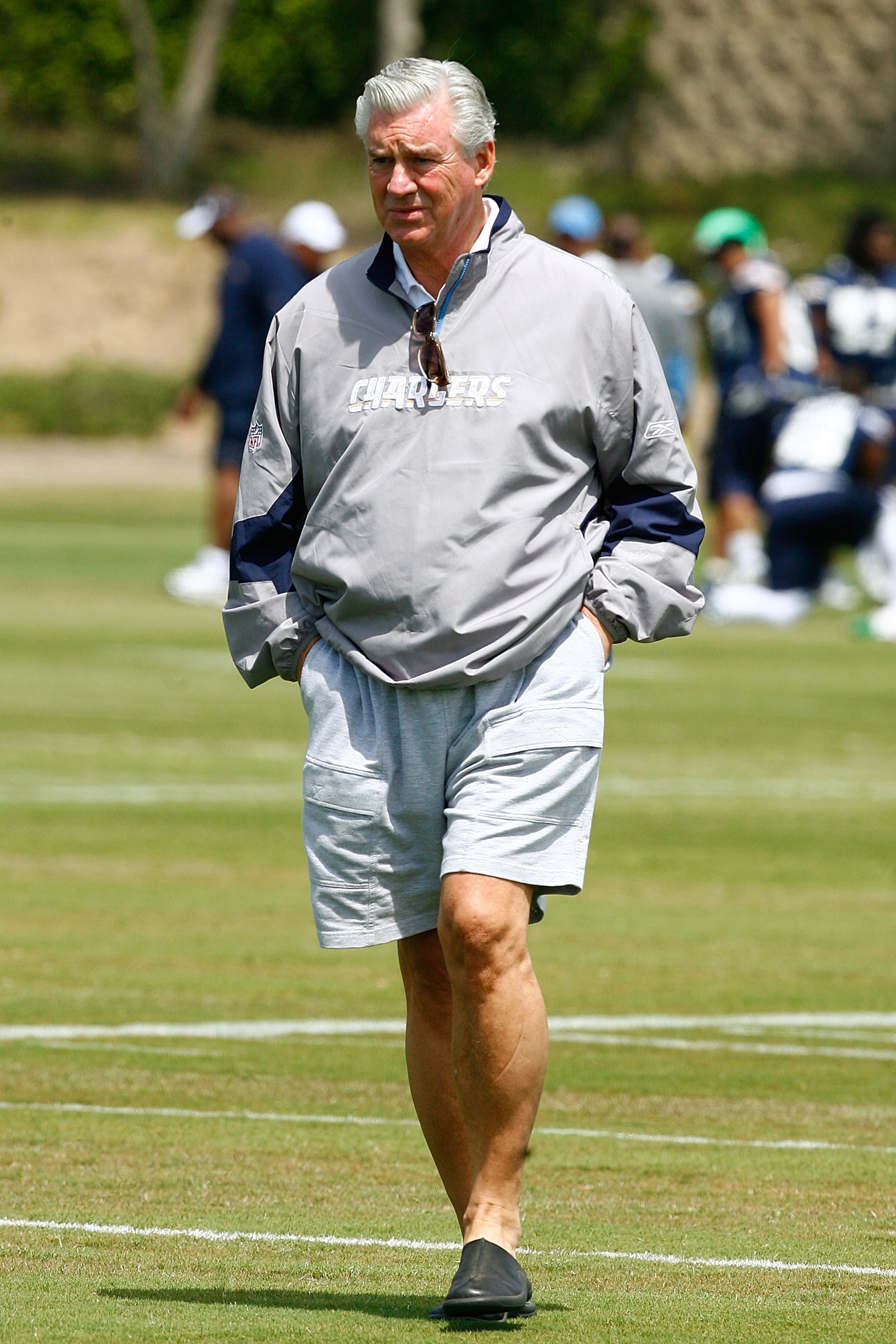 SAN DIEGO - MAY 03: General Manager A.J. Smith of the San Diego Chargers watches minicamp practice at the Chargers training facility on May 3, 2009 in San Diego, California. (Photo by Kevin Terrell/Getty Images)