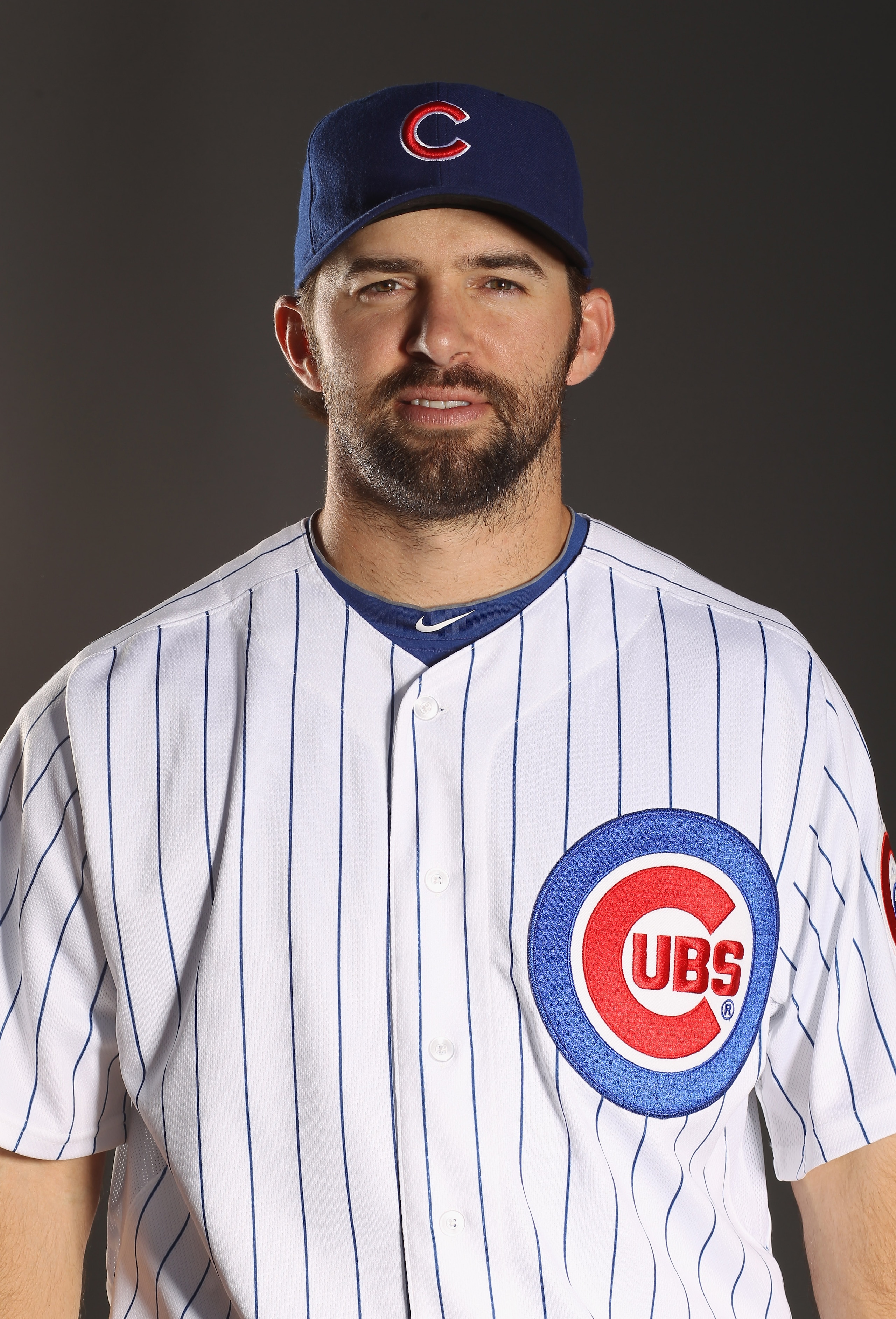MESA, AZ - FEBRUARY 22:  Blake DeWitt #9 of the Chicago Cubs poses for a portrait during media photo day at Finch Park on February 22, 2011 in Mesa, Arizona.  (Photo by Ezra Shaw/Getty Images)