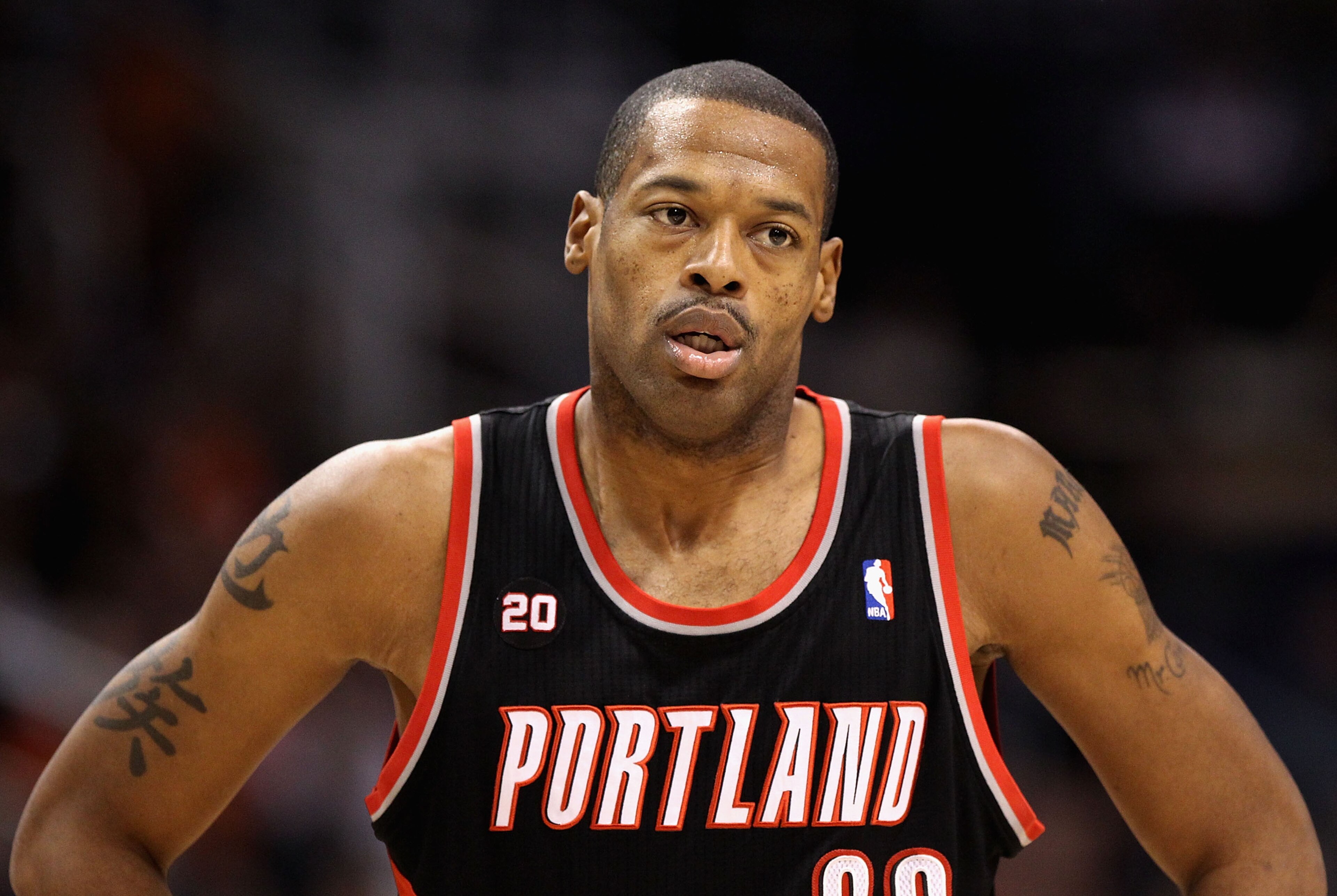 PHOENIX, AZ - JANUARY 14:  Marcus Camby #23 of the Portland Trail Blazers in action during the NBA game against the Phoenix Suns at US Airways Center on January 14, 2011 in Phoenix, Arizona. The Suns defeated the Trail Blazers 115-111. NOTE TO USER: User