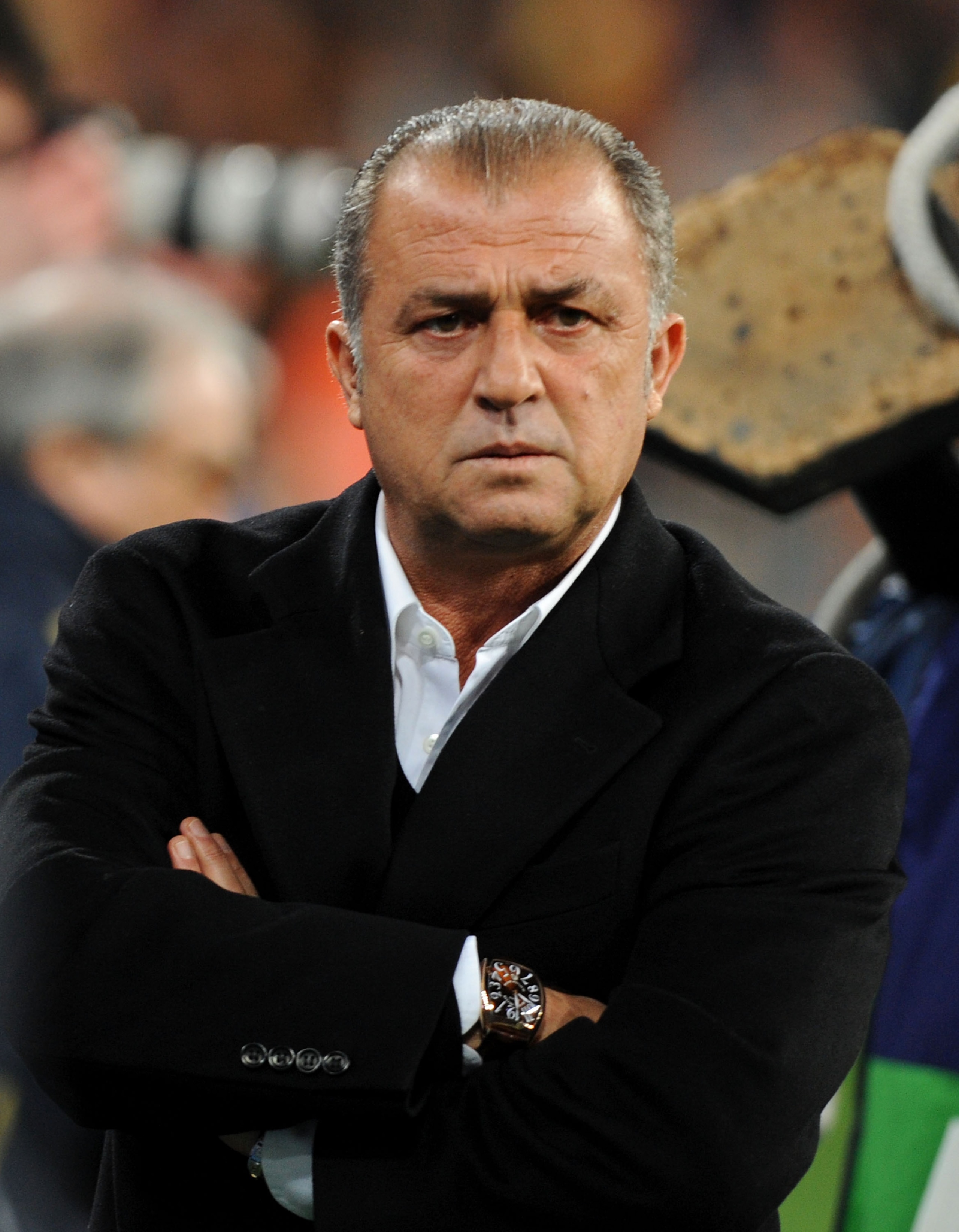 MADRID, SPAIN - MARCH 28: Turkish manager Fatih Terim before the start of the FIFA2010 World Cup Qualifier match between Spain and Turkey at the Estadio Santiago Bernabeu on March 28, 2009 in Madrid, Spain. (Photo by Denis Doyle/Getty Images) MADRID, SPAIN - MARCH 28: Turkish manager Fatih Terim before the start of the FIFA2010 World Cup Qualifier match between Spain and Turkey at the Estadio Santiago Bernabeu on March 28, 2009 in Madrid, Spain. (Photo by Denis Doyle/Getty Images)
