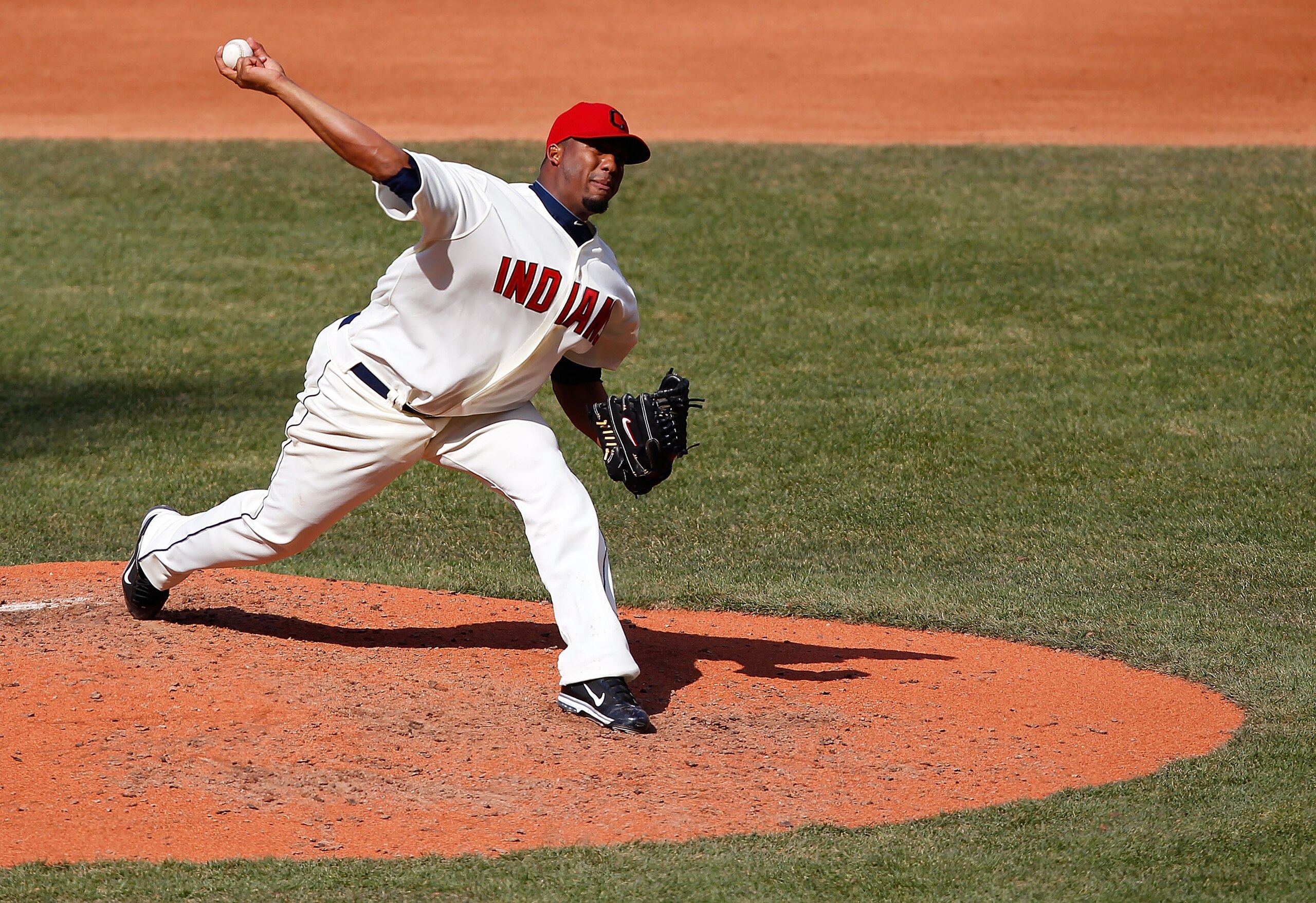 CLEVELAND - APRIL 01: Fausto Carmona #55 of the Cleveland Indians pitches against the Chicago White Sox during the Opening Day game on April 1, 2011 at Progressive Field in Cleveland, Ohio. (Photo by Jared Wickerham/Getty Images) CLEVELAND - APRIL 01: Fausto Carmona #55 of the Cleveland Indians pitches against the Chicago White Sox during the Opening Day game on April 1, 2011 at Progressive Field in Cleveland, Ohio. (Photo by Jared Wickerham/Getty Images)