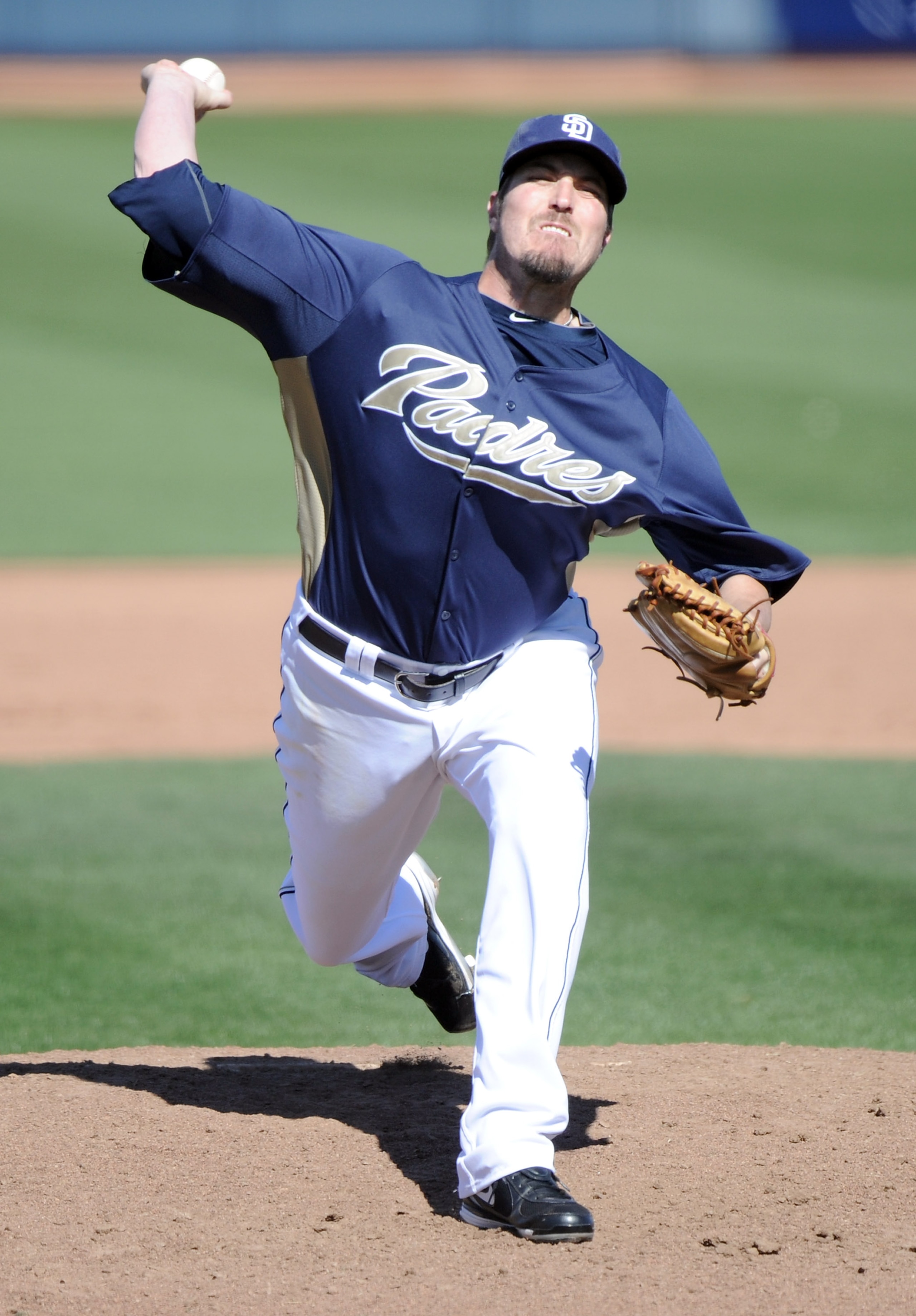 PEORIA, AZ - MARCH 02: Chad Qualls #52 of the San Diego Padres pitches against the Colorado Rockies during spring training at Peoria Stadium on March 2, 2011 in Peoria, Arizona. (Photo by Harry How/Getty Images) PEORIA, AZ - MARCH 02: Chad Qualls #52 of the San Diego Padres pitches against the Colorado Rockies during spring training at Peoria Stadium on March 2, 2011 in Peoria, Arizona. (Photo by Harry How/Getty Images)