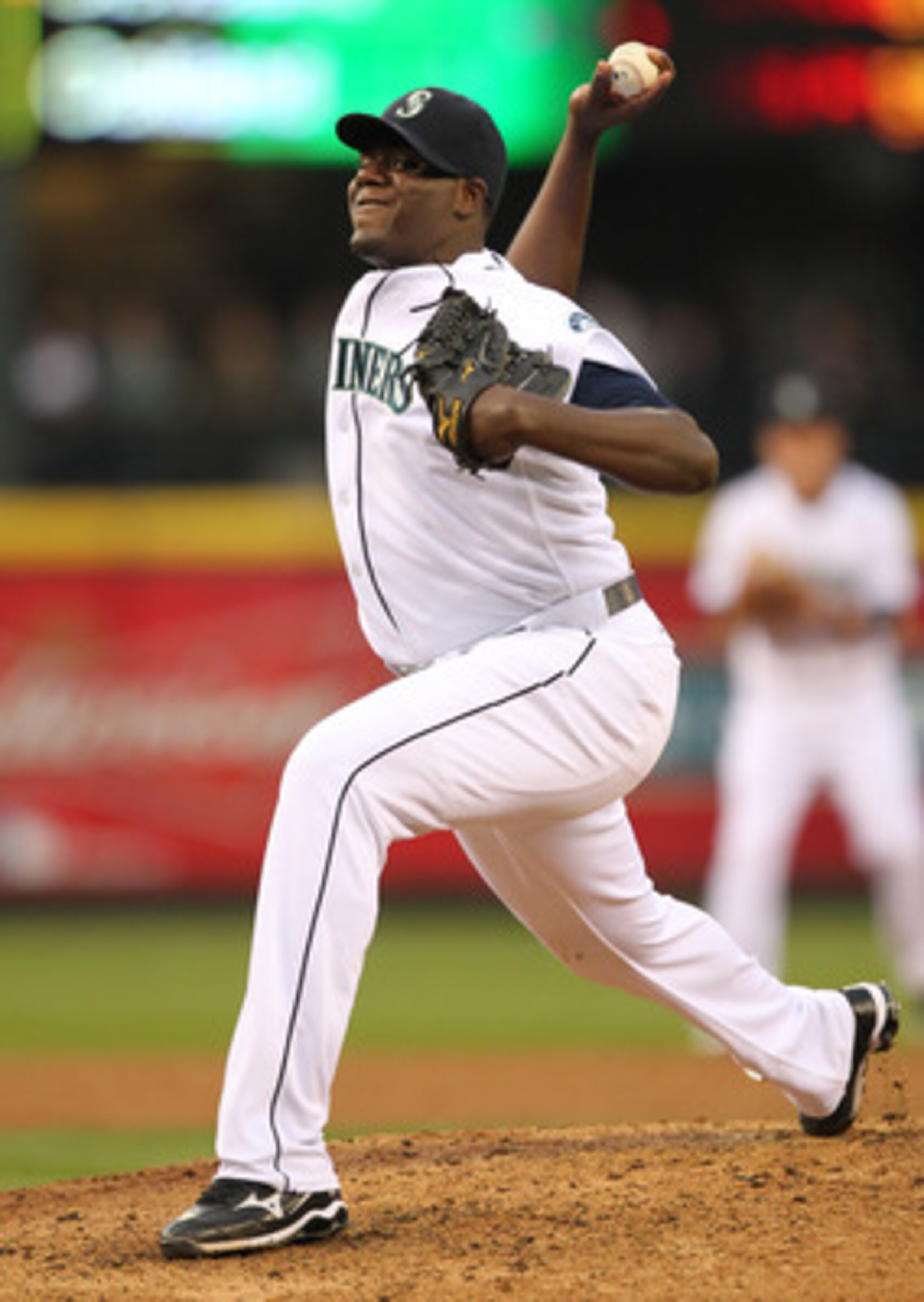 SEATTLE - MAY 04:  Starting pitcher Michael Pineda #36 of the Seattle Mariners pitches against the Texas Rangers at Safeco Field on May 4, 2011 in Seattle, Washington. (Photo by Otto Greule Jr/Getty Images)