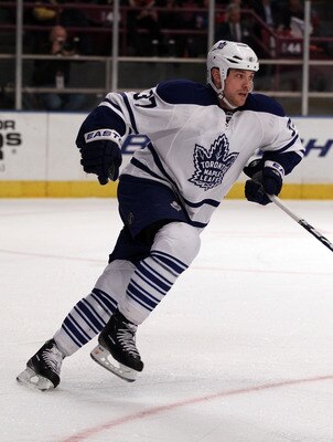 NEW YORK, NY - JANUARY 19:  Tim Brent #37 of the Toronto Maple Leafs skates against the New York Rangers at Madison Square Garden on January 19, 2011 in New York City.  (Photo by Bruce Bennett/Getty Images)