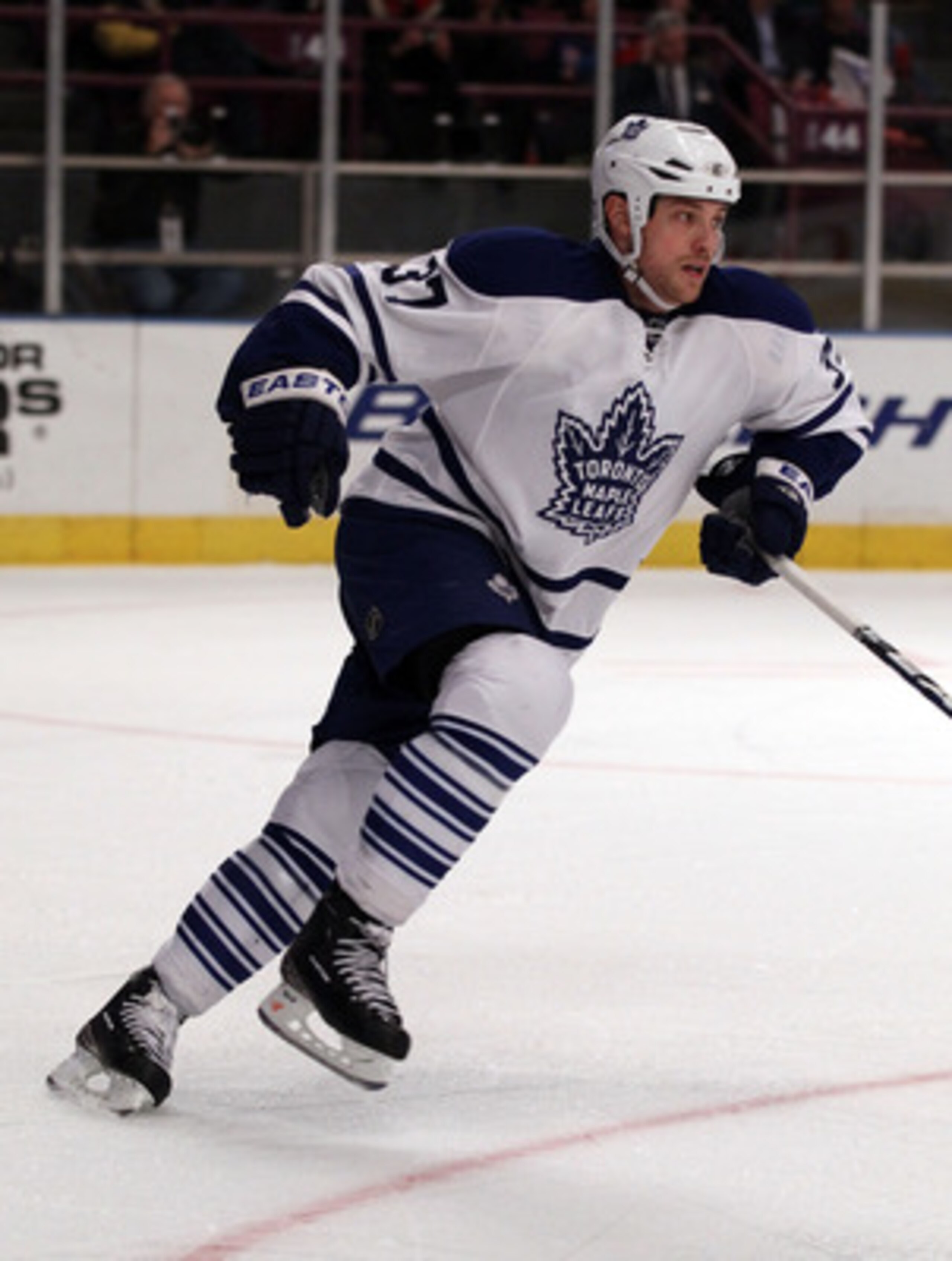 NEW YORK, NY - JANUARY 19:  Tim Brent #37 of the Toronto Maple Leafs skates against the New York Rangers at Madison Square Garden on January 19, 2011 in New York City.  (Photo by Bruce Bennett/Getty Images)