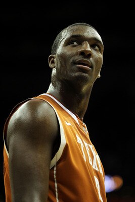 KANSAS CITY, MO - MARCH 12:  Jordan Hamilton #3 of the Texas Longhorns looks on against the Kansas Jayhawks in the first half of the 2011 Phillips 66 Big 12 Men's Basketball Tournament championship game at Sprint Center on March 12, 2011 in Kansas City, M