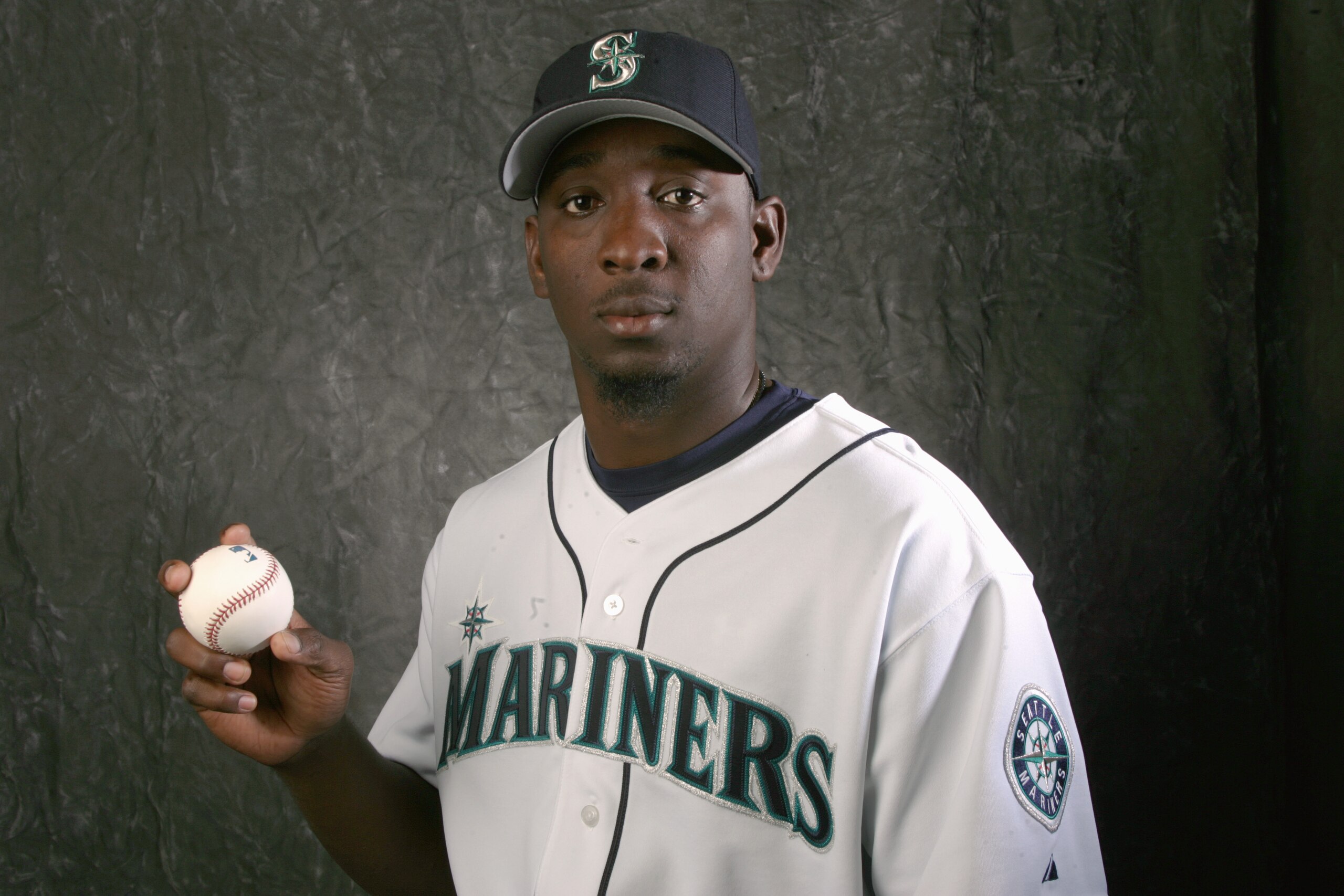 PEORIA, AZ - FEBRUARY 22:  Rafael Soriano poses for a portrait during Seattle Mariniers Photo Day on February 22, 2006 at the Peoria Sports Complex in Peoria, Arizona.  (Photo by Stephen Dunn/Getty Images)