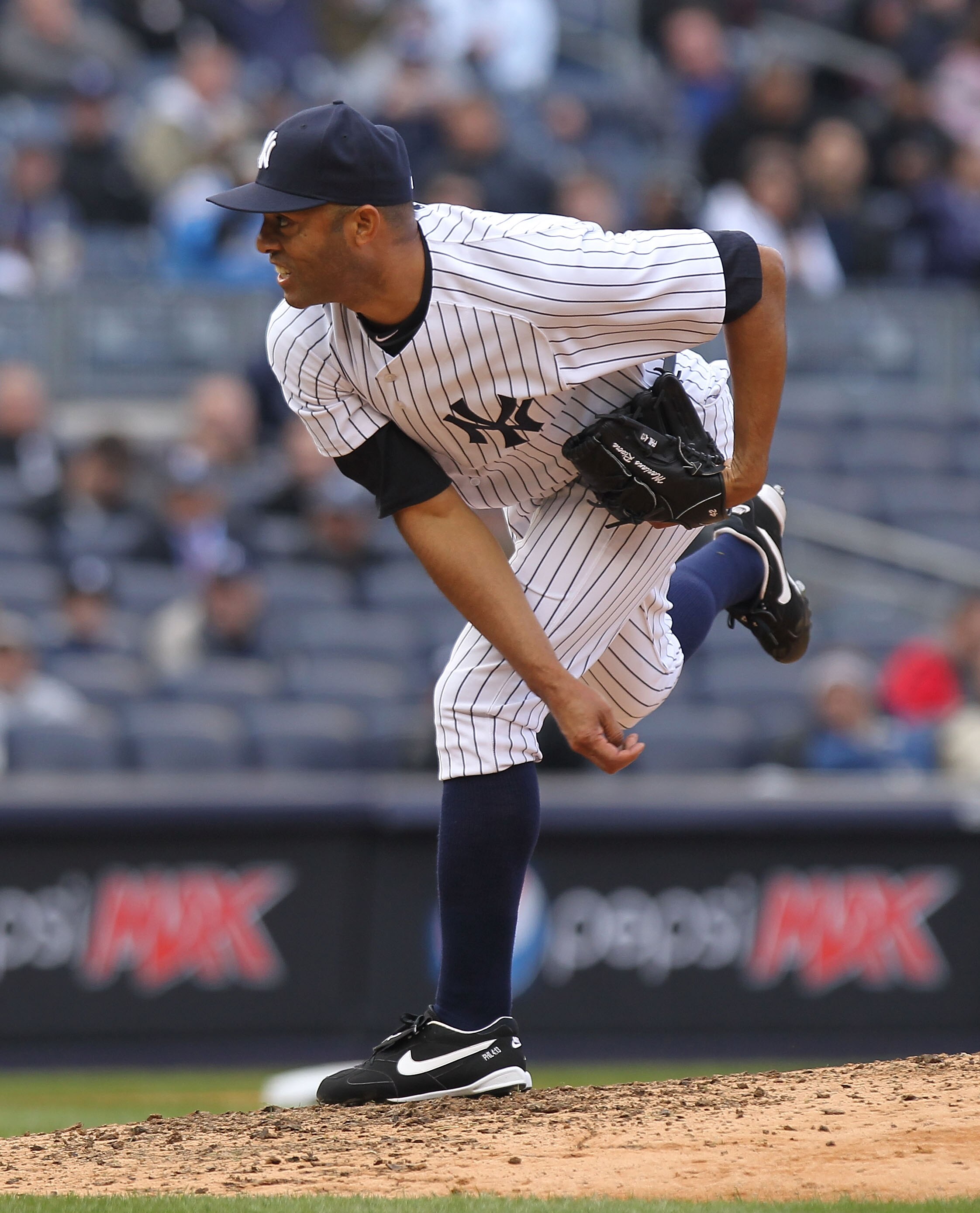 NEW YORK, NY - APRIL 07:  Mariano Rivera #42 of the New York Yankees pitches against the Minnesota Twins at Yankee Stadium on April 7, 2011 in the Bronx borough of New York City.  (Photo by Nick Laham/Getty Images)