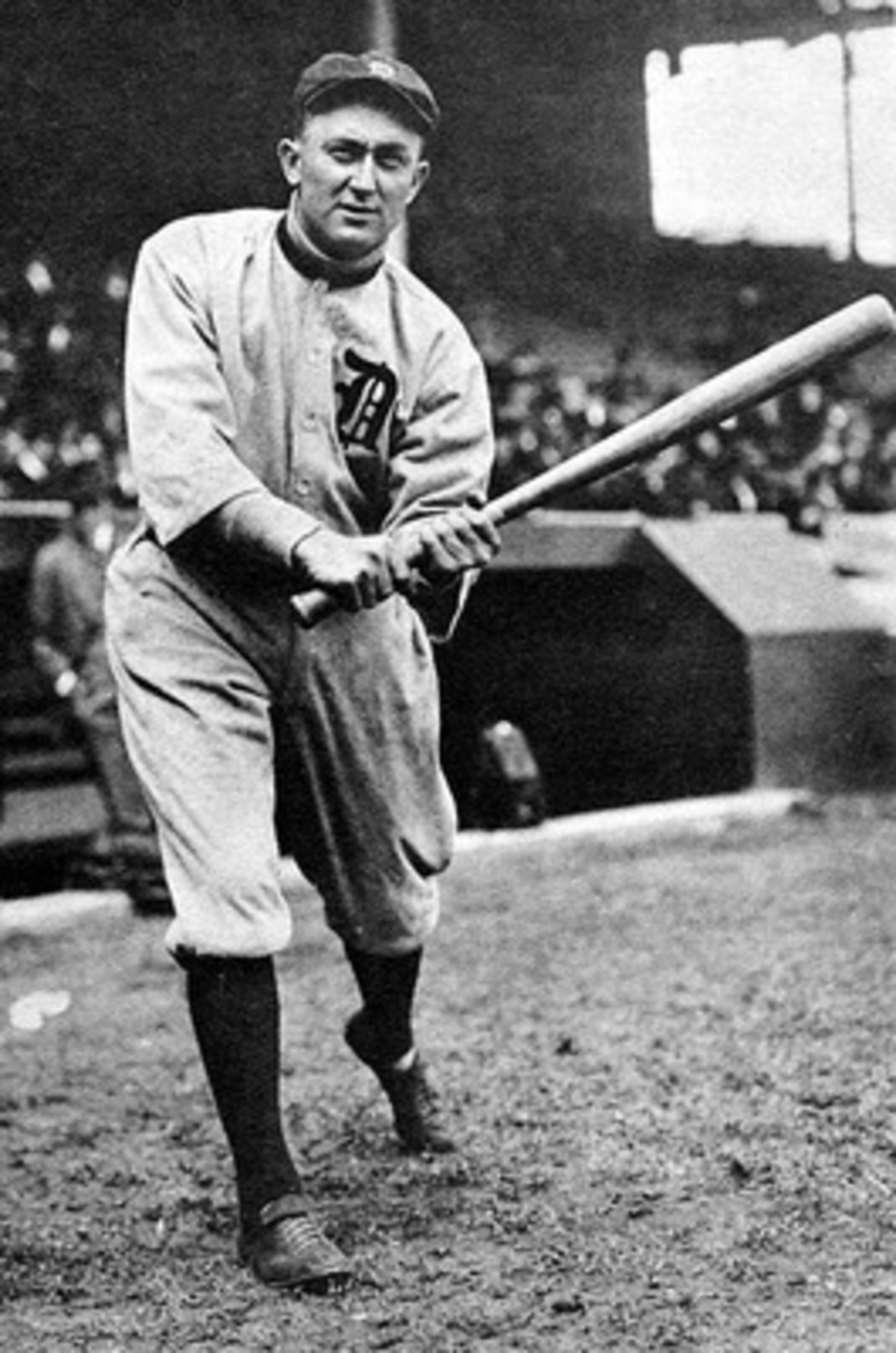 Ty Cobb's unique grip on the bat established himself as the epitome of a contact hitter.