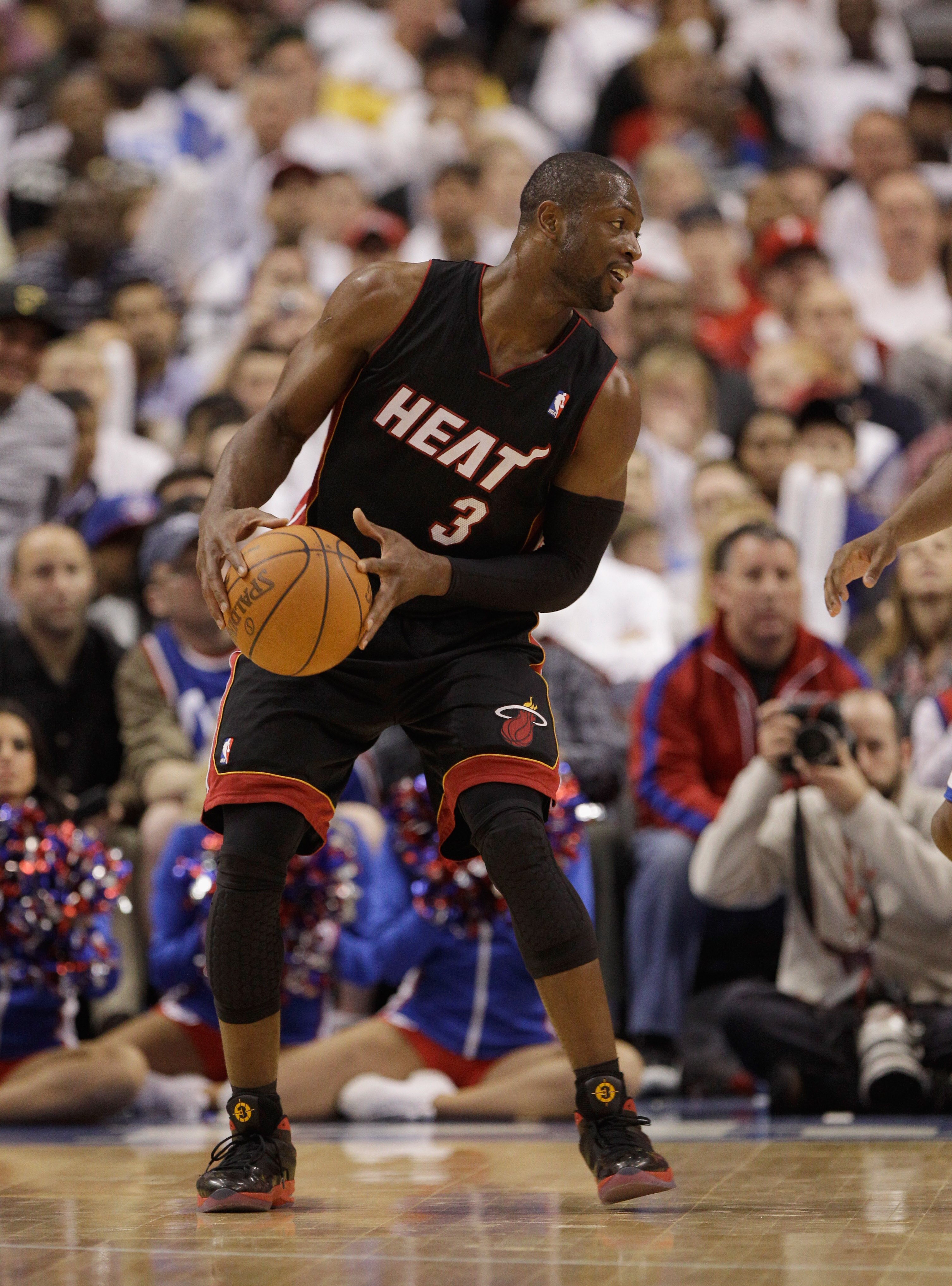 PHILADELPHIA, PA - APRIL 21: Dwyane Wade #3 of the Miami Heat in action against the Philadelphia 76ers in Game Three of the Eastern Conference Quarterfinals during the 2011 NBA Playoffs at Wells Fargo Center on April 21, 2011 in Philadelphia, Pennsylvania