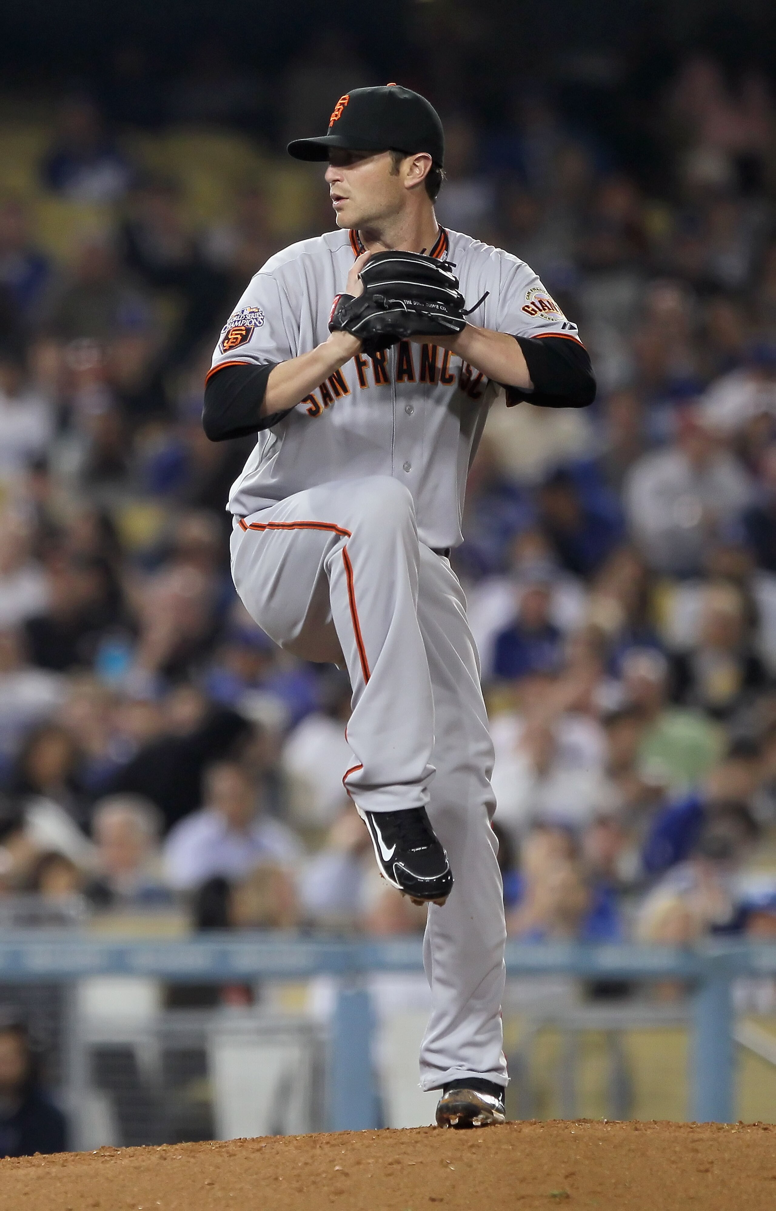 LOS ANGELES, CA - APRIL 01: Dan Runzler #45 of the San Francisco Giants pitches against the Los Angeles Dodgers at Dodger Stadium on April 1, 2011 in Los Angeles, California. (Photo by Jeff Gross/Getty Images) LOS ANGELES, CA - APRIL 01: Dan Runzler #45 of the San Francisco Giants pitches against the Los Angeles Dodgers at Dodger Stadium on April 1, 2011 in Los Angeles, California. (Photo by Jeff Gross/Getty Images)