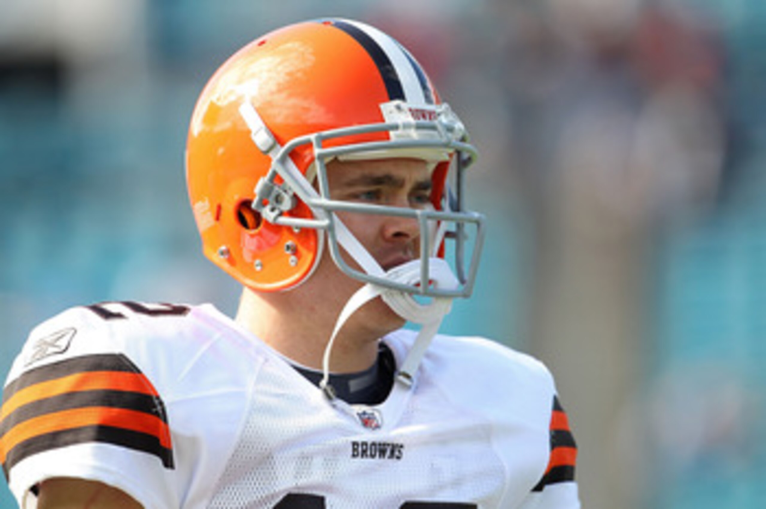 JACKSONVILLE, FL - NOVEMBER 21:  Colt McCoy #12  of the Cleveland Browns warms up during a game agaisnt the Jacksonville Jaguars at EverBank Field on November 21, 2010 in Jacksonville, Florida.  (Photo by Mike Ehrmann/Getty Images)
