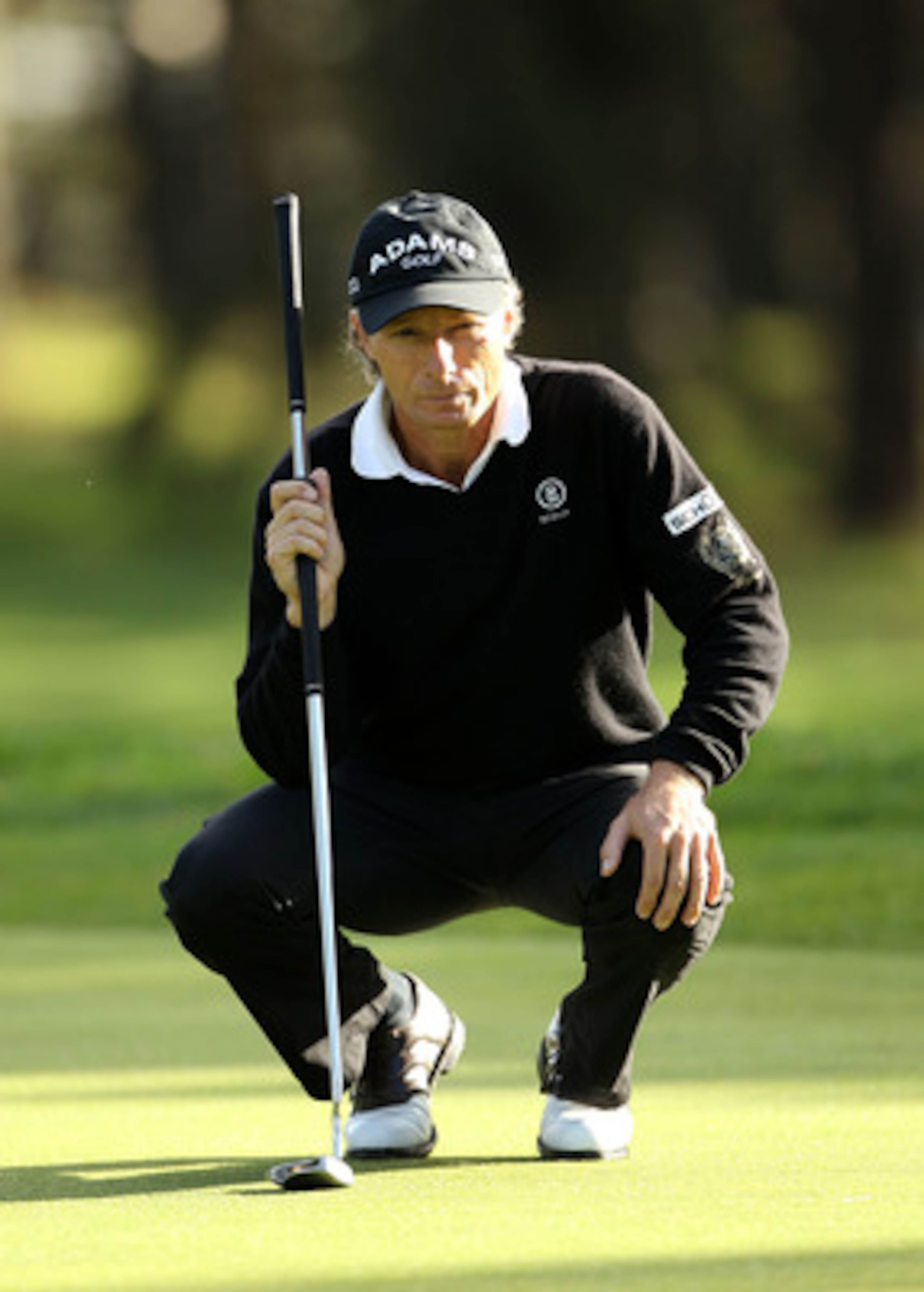SAN FRANCISCO - NOVEMBER 07: Bernhard Langer of Germany lines up a putt on the 14th hole during the final round of the Charles Schwab Cup Championship at Harding Park Golf Course on November 7, 2010 in San Francisco, California. (Photo by Ezra Shaw/Gett SAN FRANCISCO - NOVEMBER 07: Bernhard Langer of Germany lines up a putt on the 14th hole during the final round of the Charles Schwab Cup Championship at Harding Park Golf Course on November 7, 2010 in San Francisco, California. (Photo by Ezra Shaw/Gett