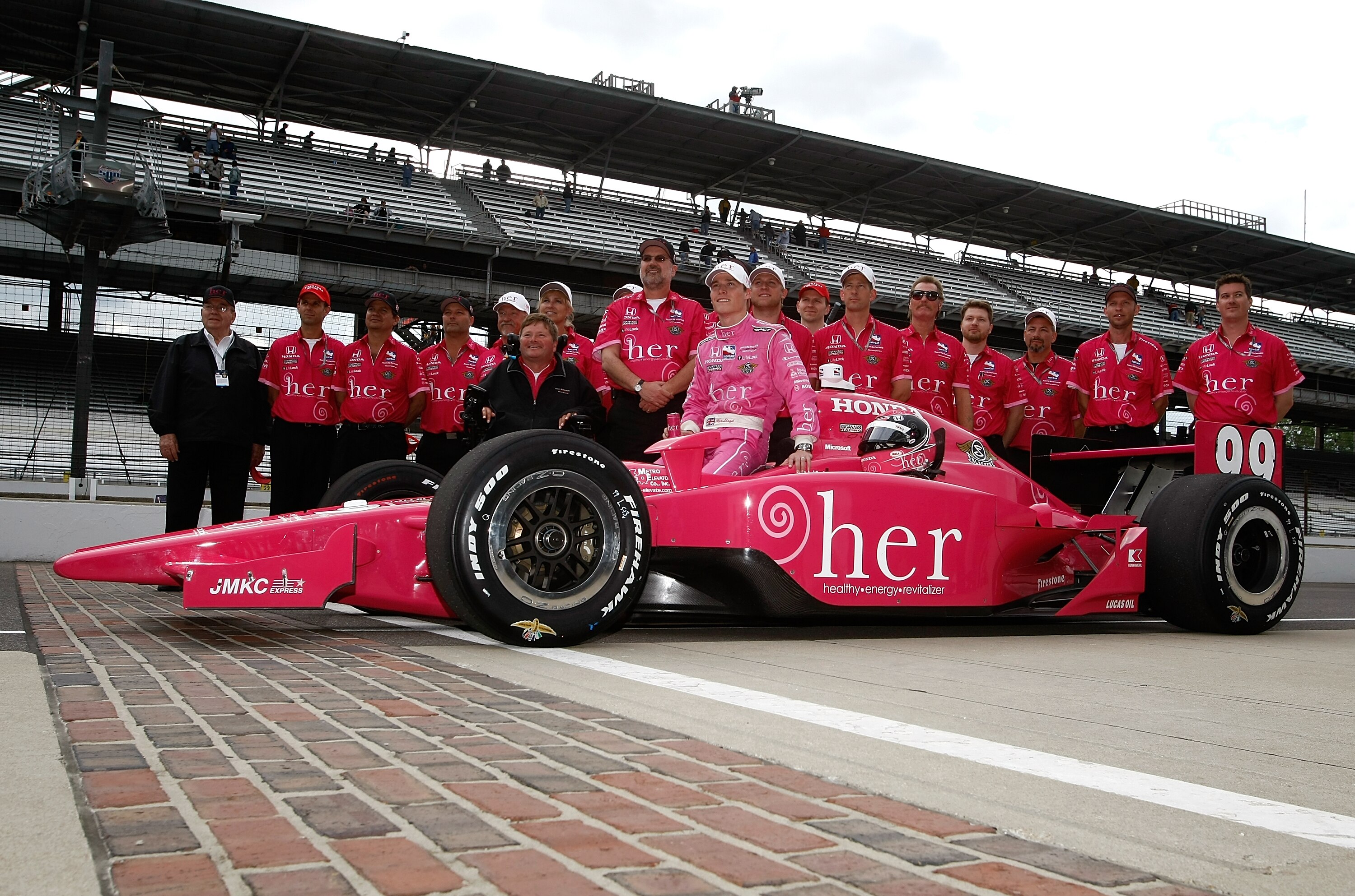 INDIANAPOLIS - MAY 09:  Alex Lloyd drives the #99 Chip Ganassi Sam Schmidt Racing Dallara Honda poses for his qualifying photo during qualifying  for the IRL IndyCar Series 93rd running of the Indianapolis 500 on May 8, 2009 at Indianapolis Motor Speedway