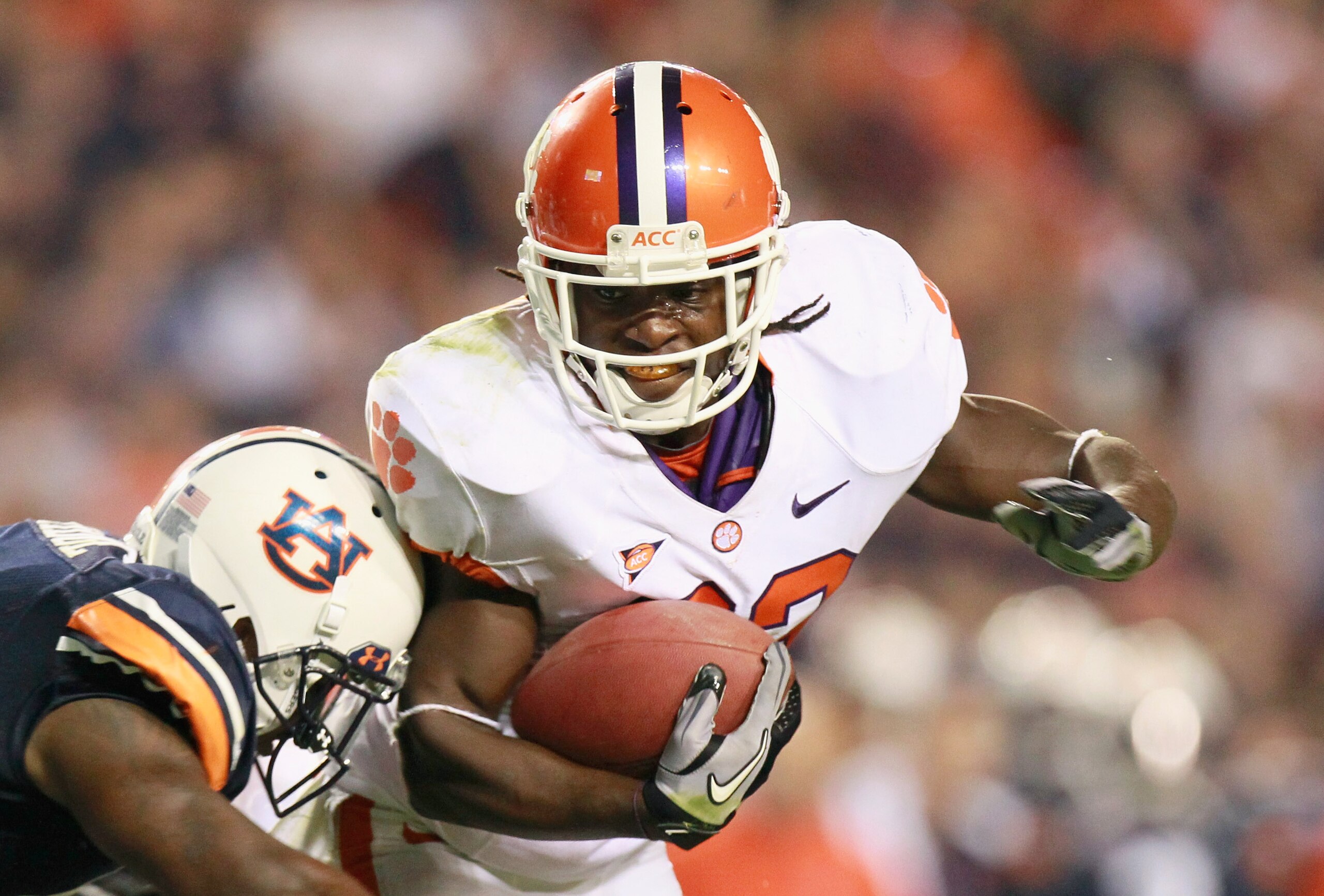 AUBURN, AL - SEPTEMBER 18:  Andre Ellington #23 of the Clemson Tigers against the Auburn Tigers at Jordan-Hare Stadium on September 18, 2010 in Auburn, Alabama.  (Photo by Kevin C. Cox/Getty Images)