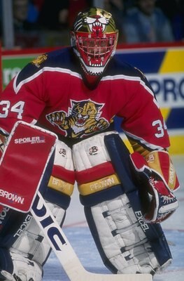 1993-1994:  Goaltender John Vanbiesbrouck of the Florida Panthers. Mandatory Credit: Robert Laberge  /Allsport