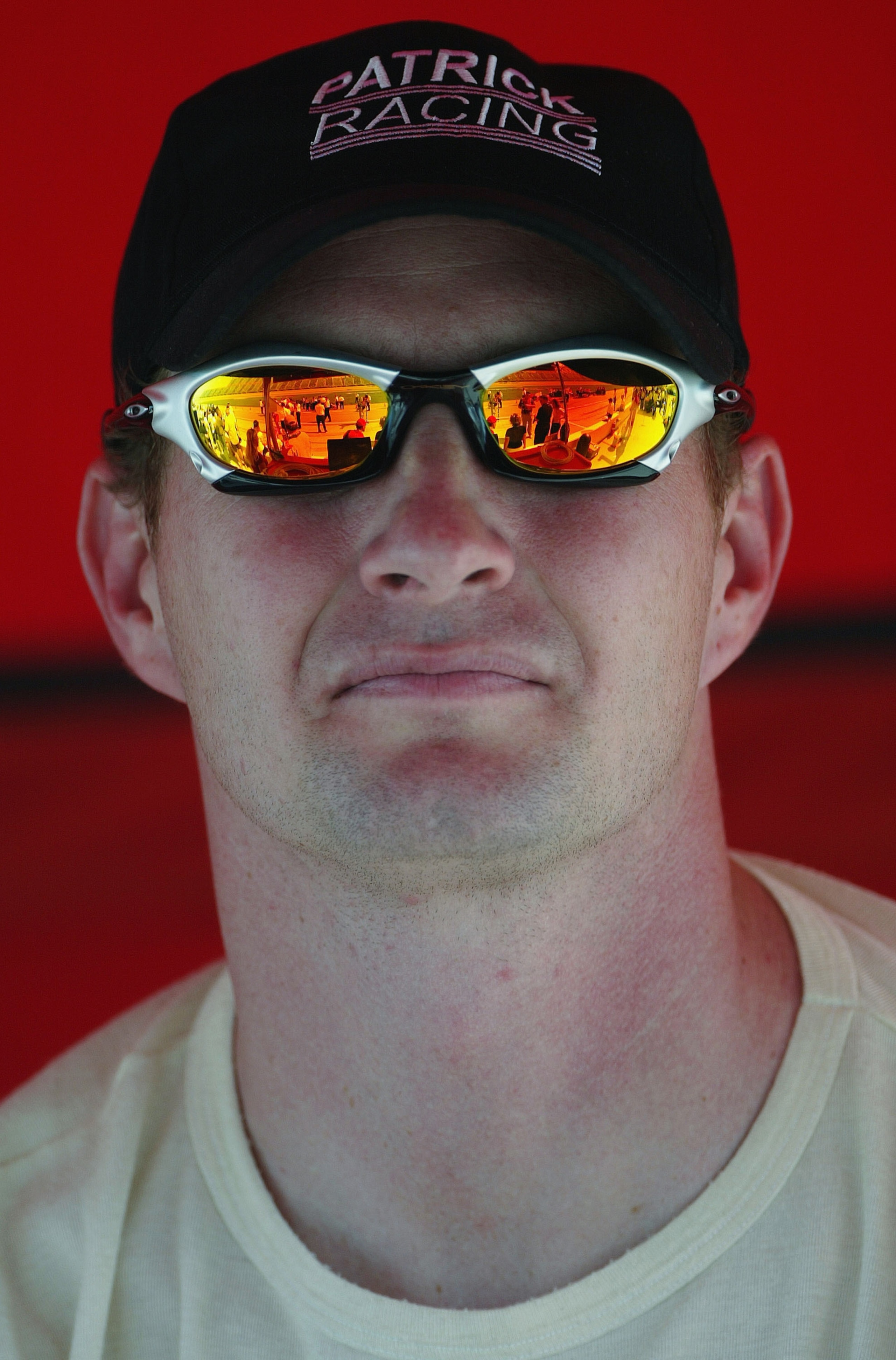 JOILET, IL - SEPTEMBER 11: Jacques Lazier, driver of the #20 Patrick Racing Chevrolet Dallara, looks on during practice for the Indy Racing League IndyCar Series Delphi Indy 300 on September 11, 2004 at Chicagoland Speedway in Joilet, Illinois. (Photo by JOILET, IL - SEPTEMBER 11: Jacques Lazier, driver of the #20 Patrick Racing Chevrolet Dallara, looks on during practice for the Indy Racing League IndyCar Series Delphi Indy 300 on September 11, 2004 at Chicagoland Speedway in Joilet, Illinois. (Photo by