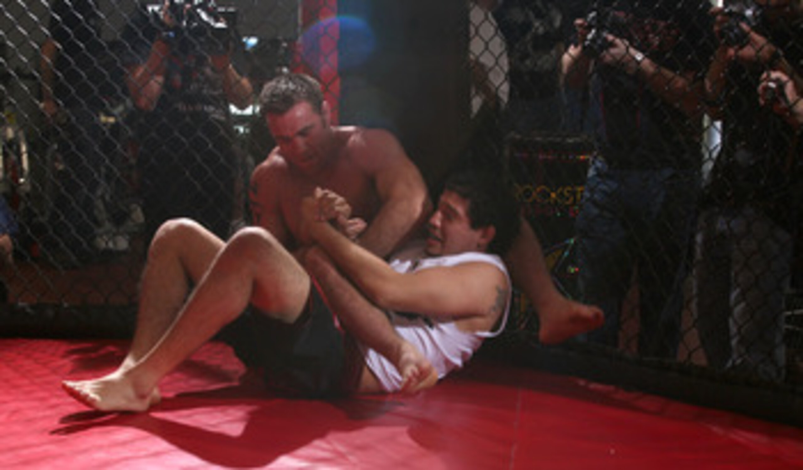 HOLLYWOOD - MARCH 17: Strikeforce World Lightweight Champion Gilbert 'El Nino' Melendez and Strikeforce World Middleweight Champion Jake Shields attend the CBS' Strikeforce MMA Fighters Open Media Workout on March 17, 2010 in Hollywood, California. (Pho HOLLYWOOD - MARCH 17: Strikeforce World Lightweight Champion Gilbert 'El Nino' Melendez and Strikeforce World Middleweight Champion Jake Shields attend the CBS' Strikeforce MMA Fighters Open Media Workout on March 17, 2010 in Hollywood, California. (Pho