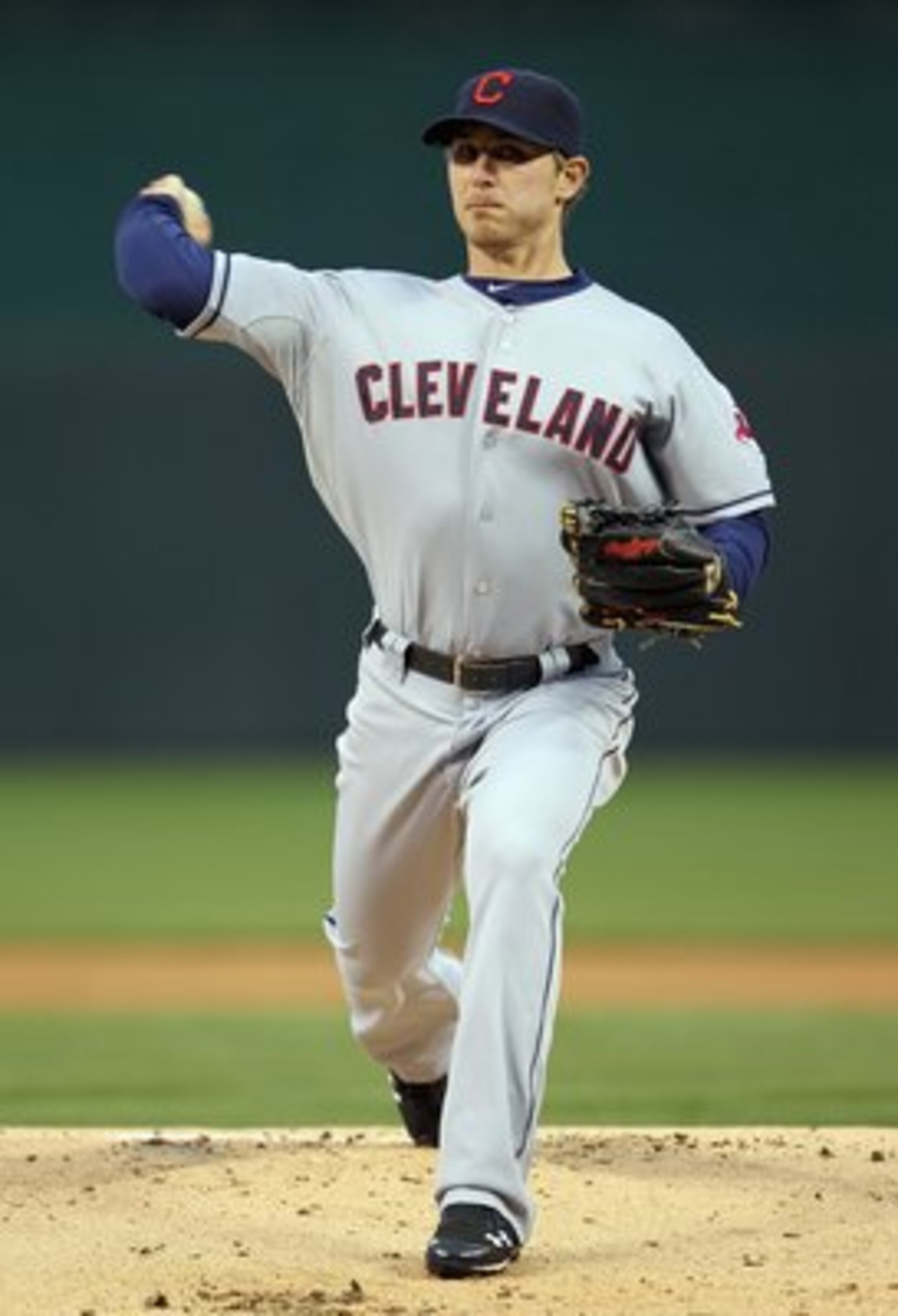 KANSAS CITY, MO - APRIL 21:  Starting pitcher Josh Tomlin #43 of the Cleveland Indians in action during the game against the Kansas City Royals on April 21, 2011 at Kauffman Stadium in Kansas City, Missouri.  (Photo by Jamie Squire/Getty Images)
