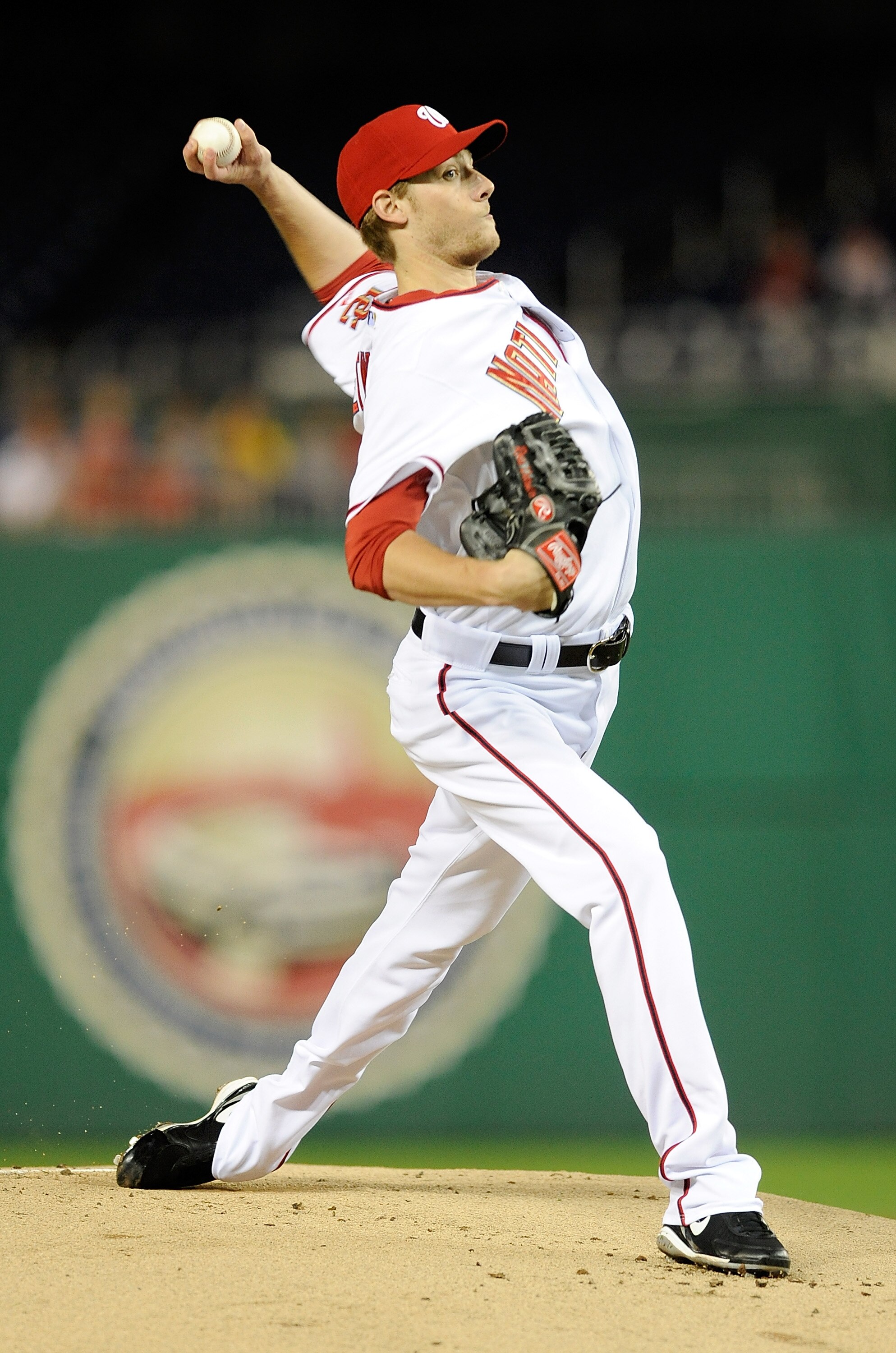 WASHINGTON - SEPTEMBER 29:  Ross Detwiler #48 of the Washington Nationals pitches against the Philadelphia Phillies at Nationals Park on September 29, 2010 in Washington, DC.  (Photo by Greg Fiume/Getty Images)