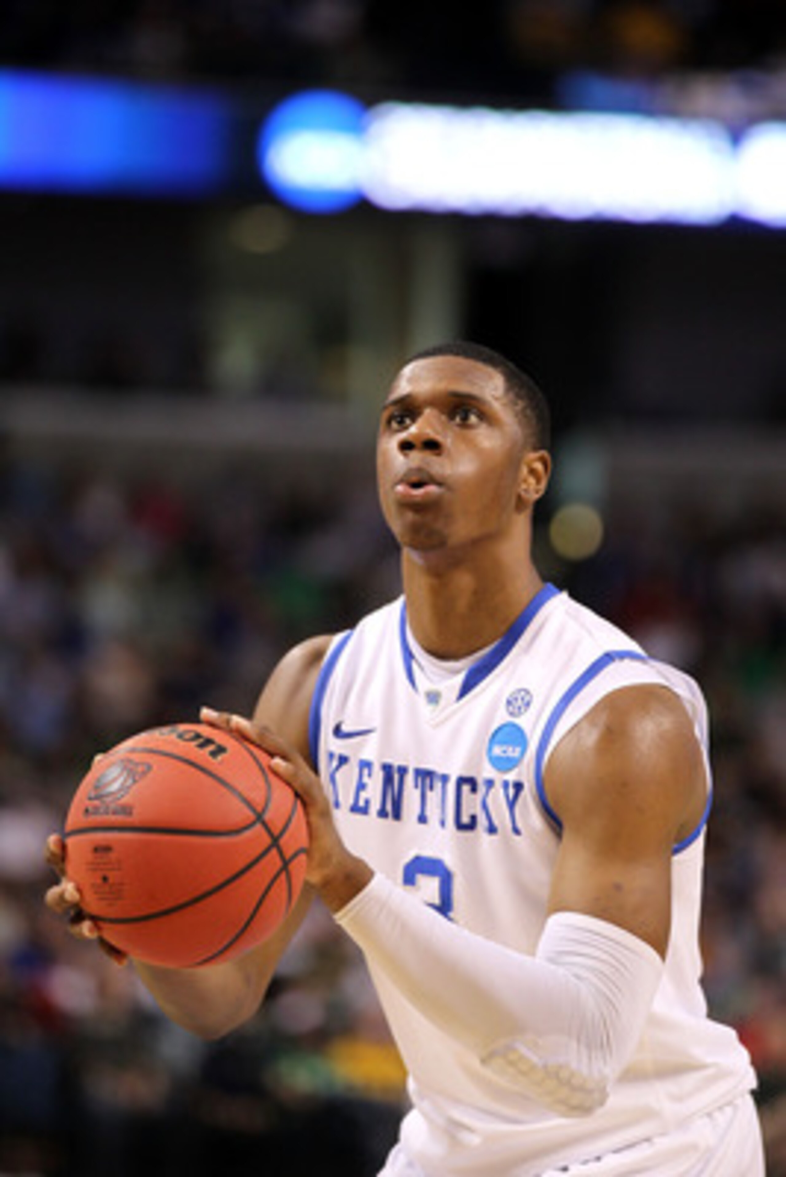 TAMPA, FL - MARCH 17: Terrence Jones #3 of the Kentucky Wildcats gets set to shoot a free throw attempt against the Princeton Tigers during the second round of the 2011 NCAA men's basketball tournament at St. Pete Times Forum on March 17, 2011 in Tampa, TAMPA, FL - MARCH 17: Terrence Jones #3 of the Kentucky Wildcats gets set to shoot a free throw attempt against the Princeton Tigers during the second round of the 2011 NCAA men's basketball tournament at St. Pete Times Forum on March 17, 2011 in Tampa,